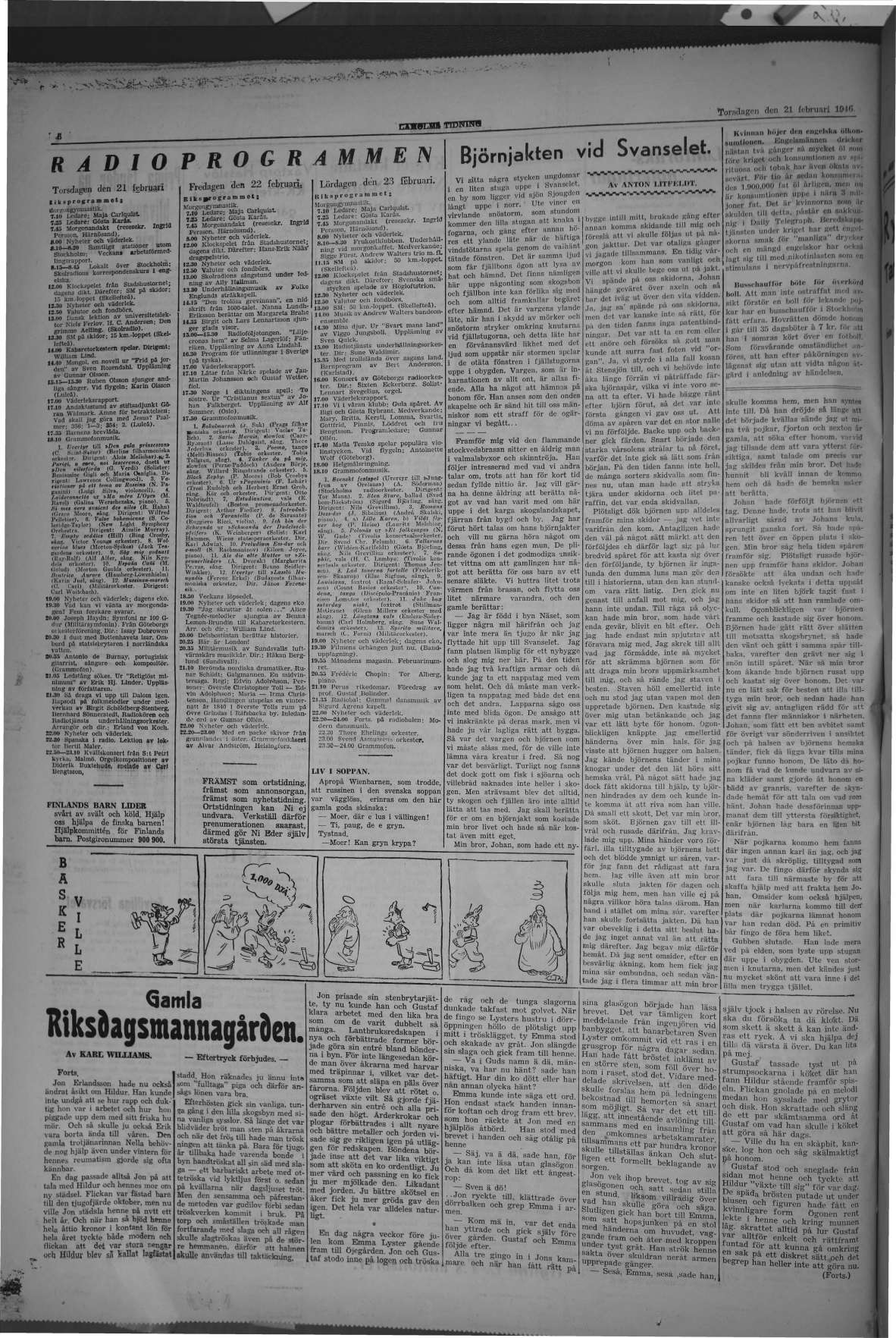Laholms Tidning Torsdag 21 februari 1946, sida 6