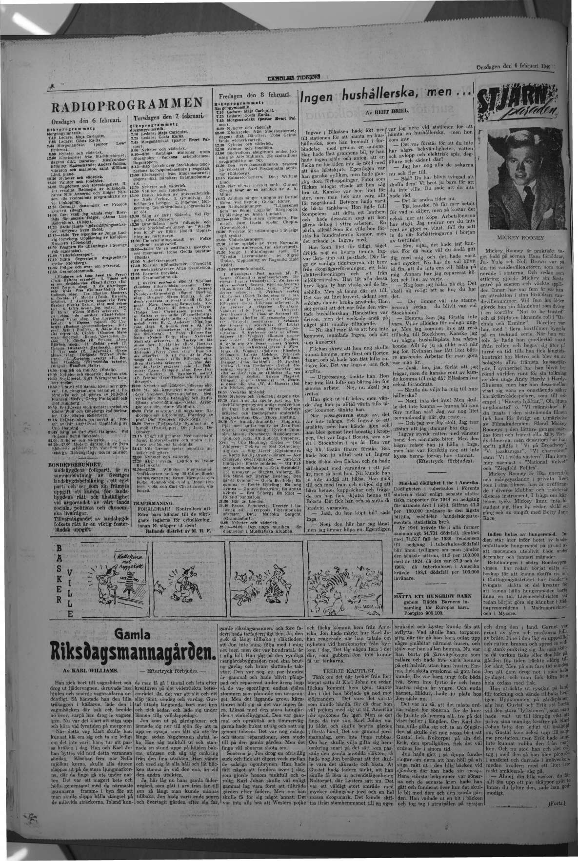 Laholms Tidning Onsdag 6 februari 1946, sida 6