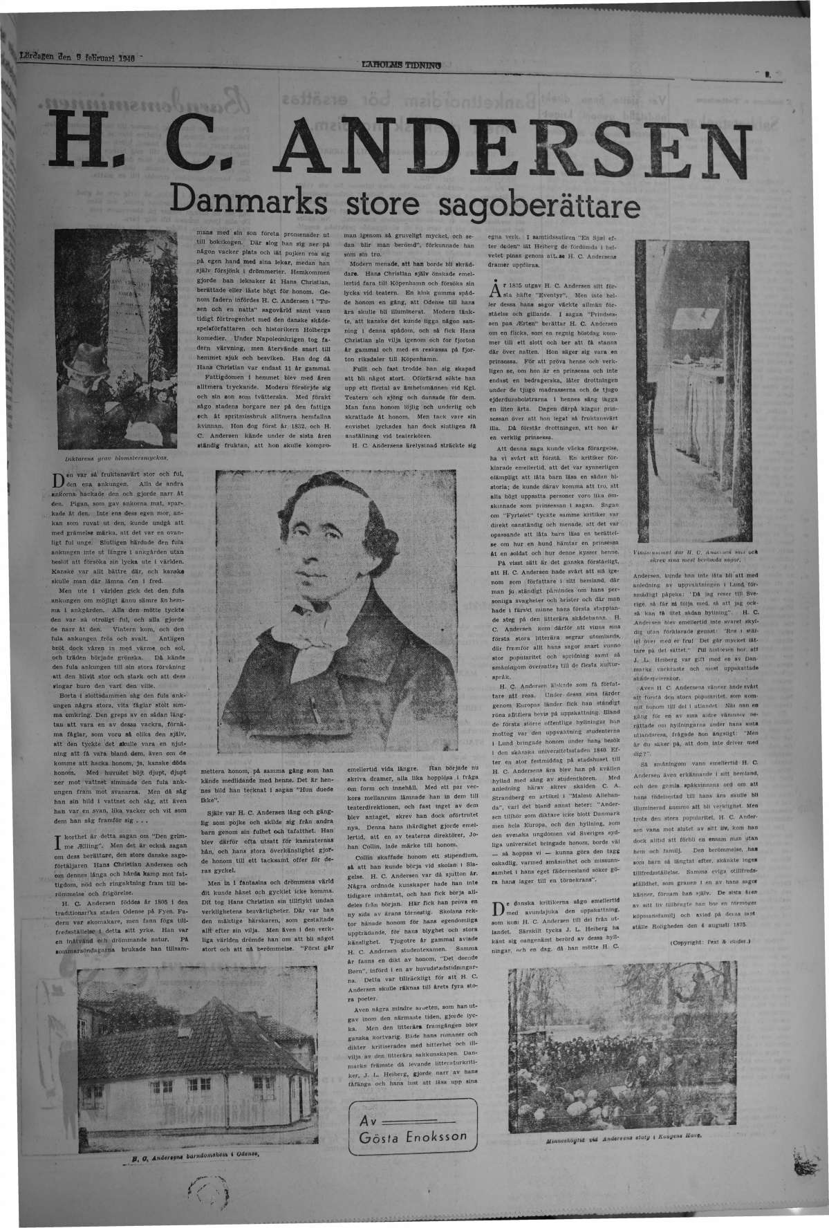 Laholms Tidning Lördag 9 februari 1946, sida 5