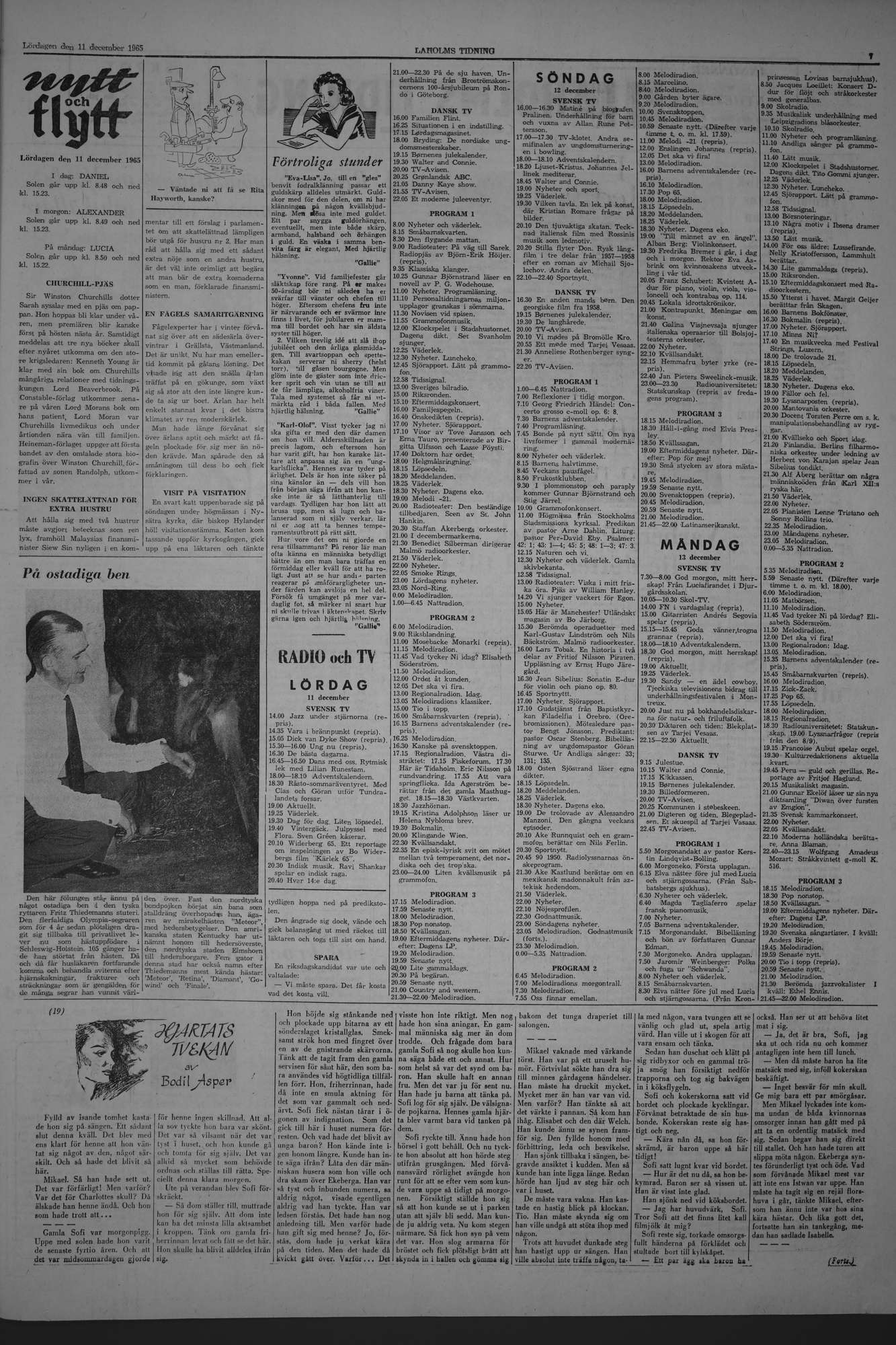 Laholms Tidning Lördag 11 december 1965, sida 7