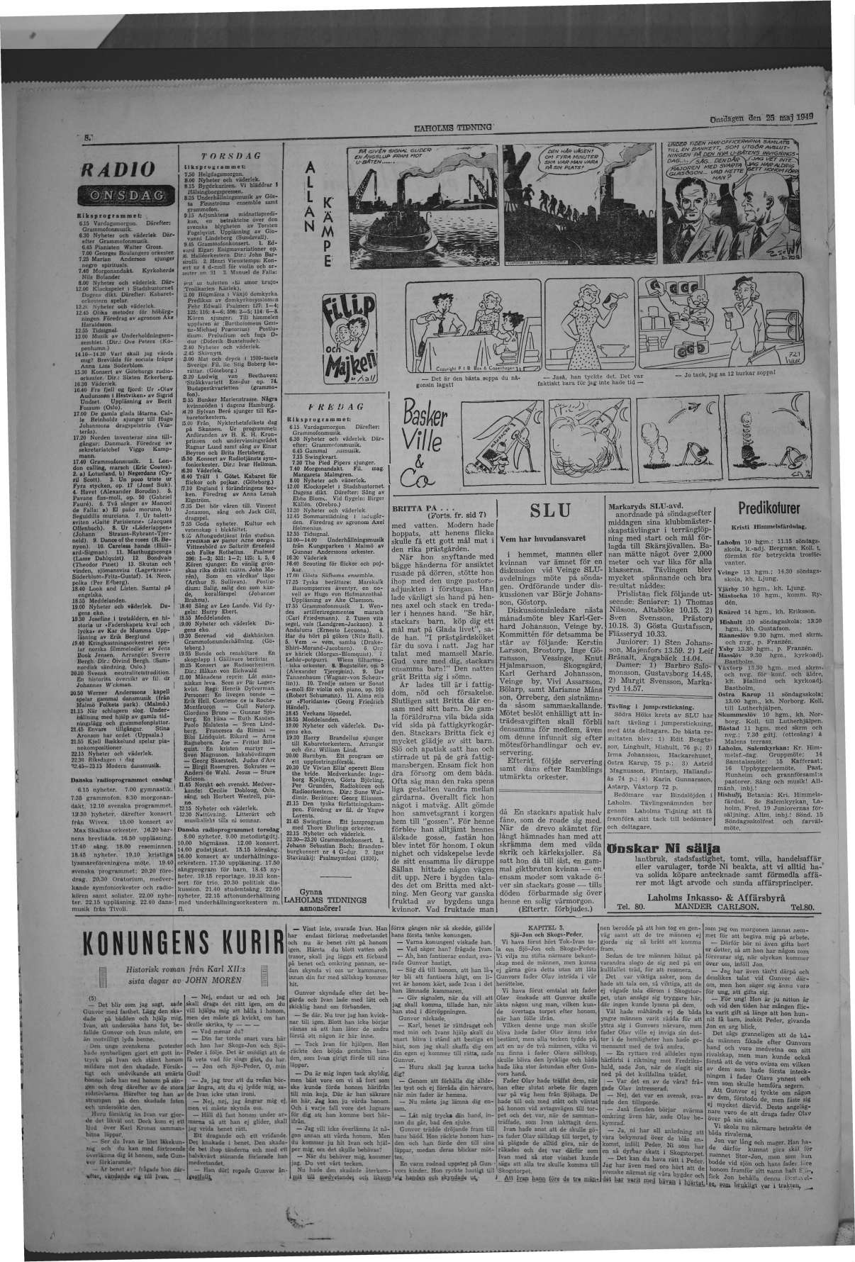 Laholms Tidning Onsdag 25 maj 1949, sida 8