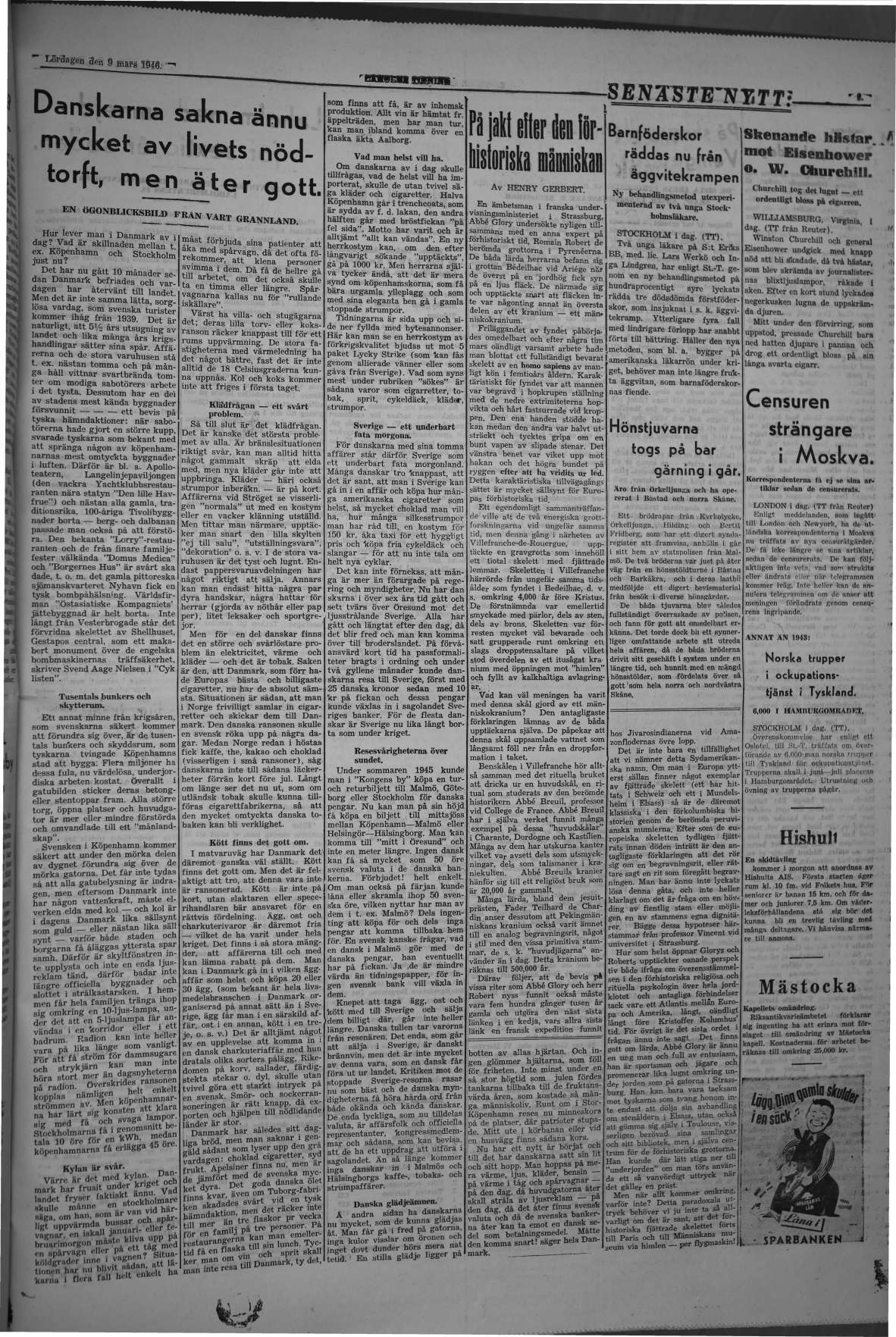 Laholms Tidning Lördag 9 mars 1946, sida 5