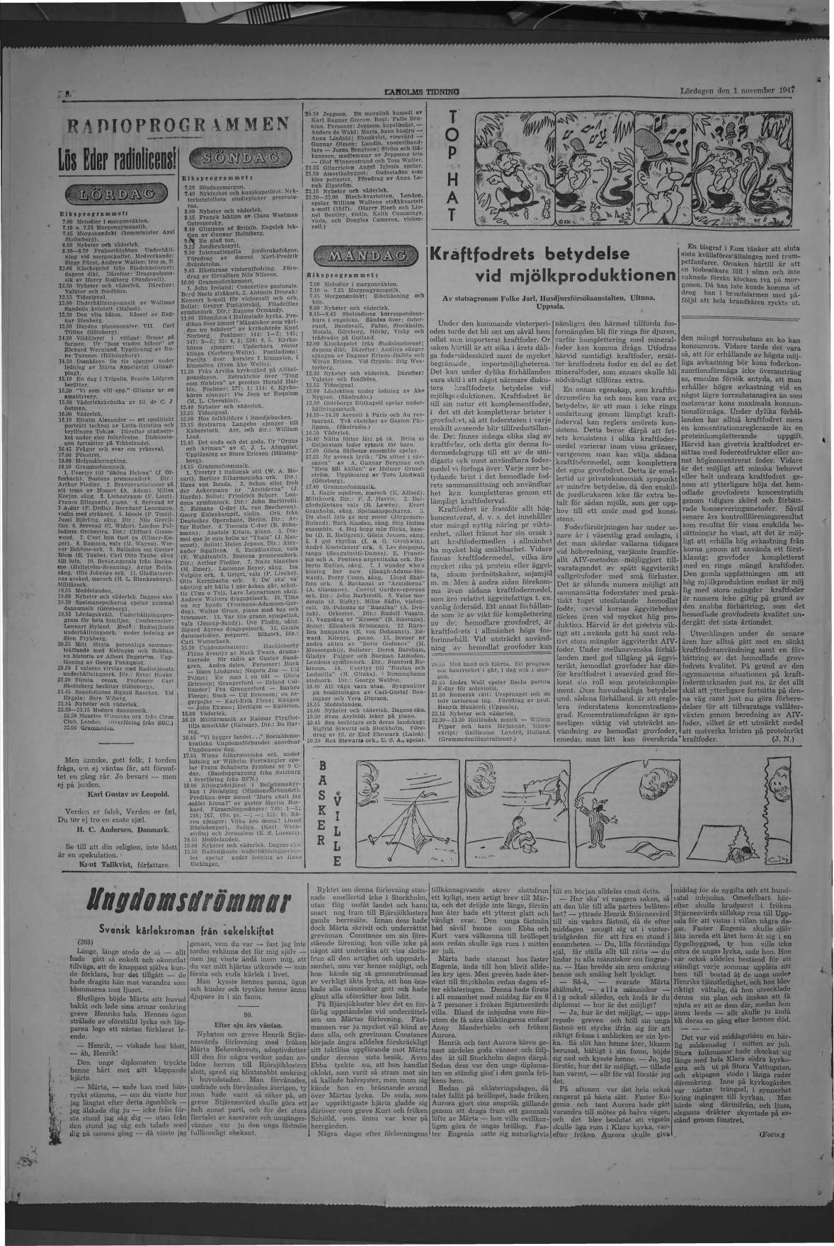 Laholms Tidning Lördag 1 november 1947, sida 8