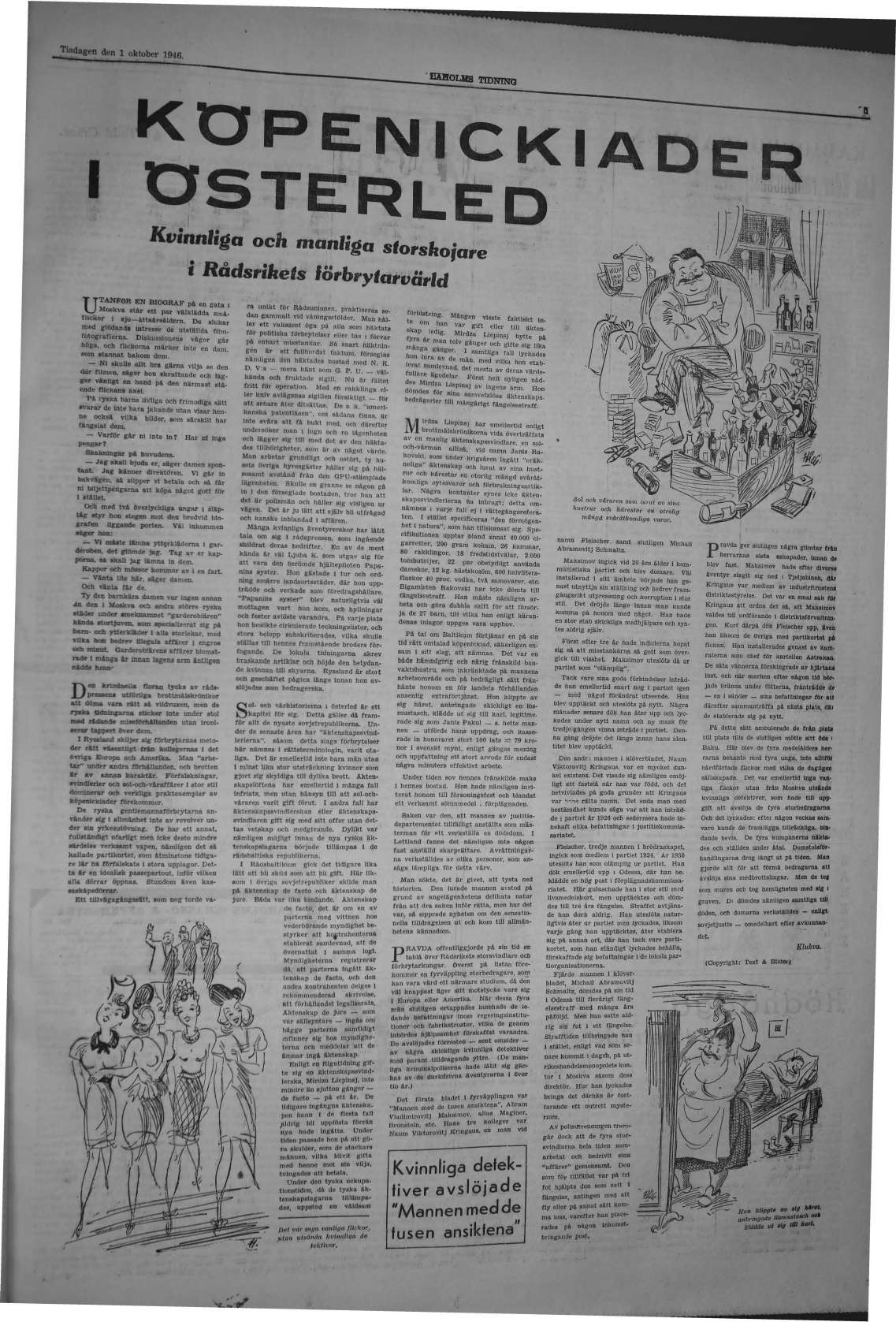 Laholms Tidning Tisdag 1 oktober 1946, sida 5