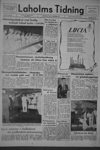 Förstasidan, Måndag 13 december 1965