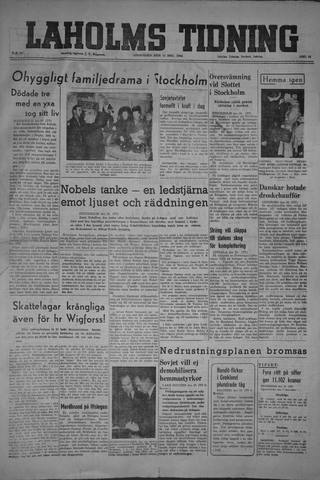 Förstasidan, Onsdag 11 december 1946