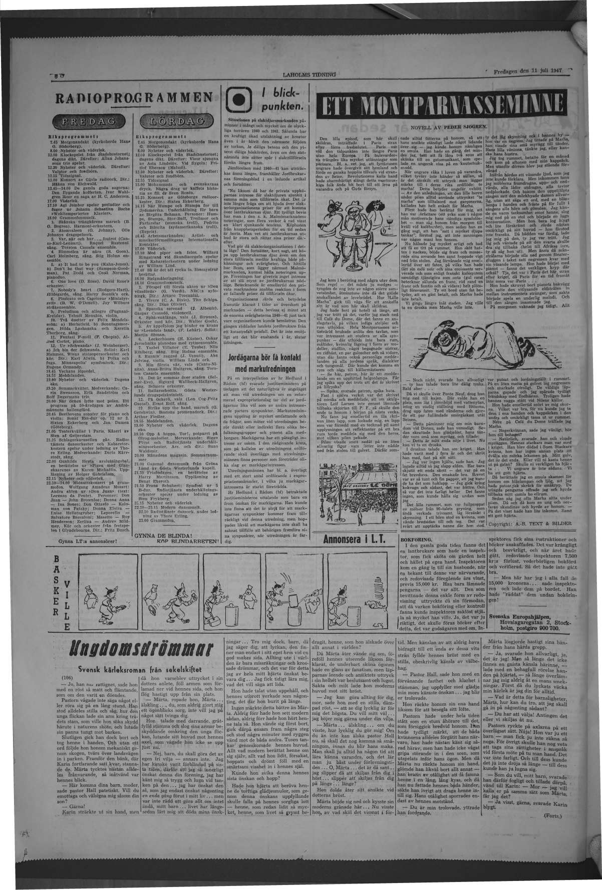Laholms Tidning Fredag 11 juli 1947, sida 6