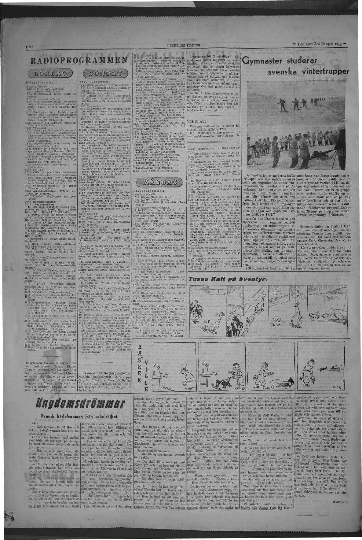 Laholms Tidning Lördag 12 april 1947, sida 8