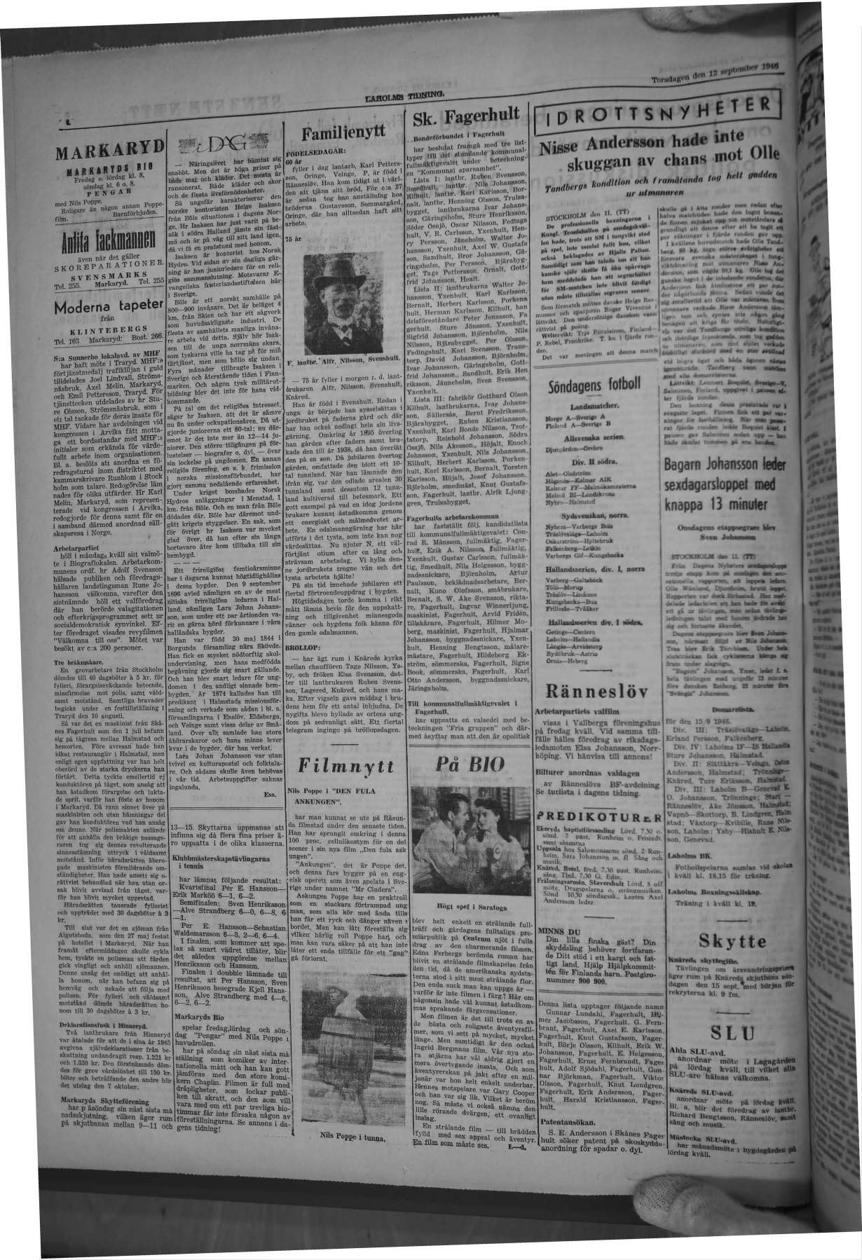 Laholms Tidning Torsdag 12 september 1946, sida 4