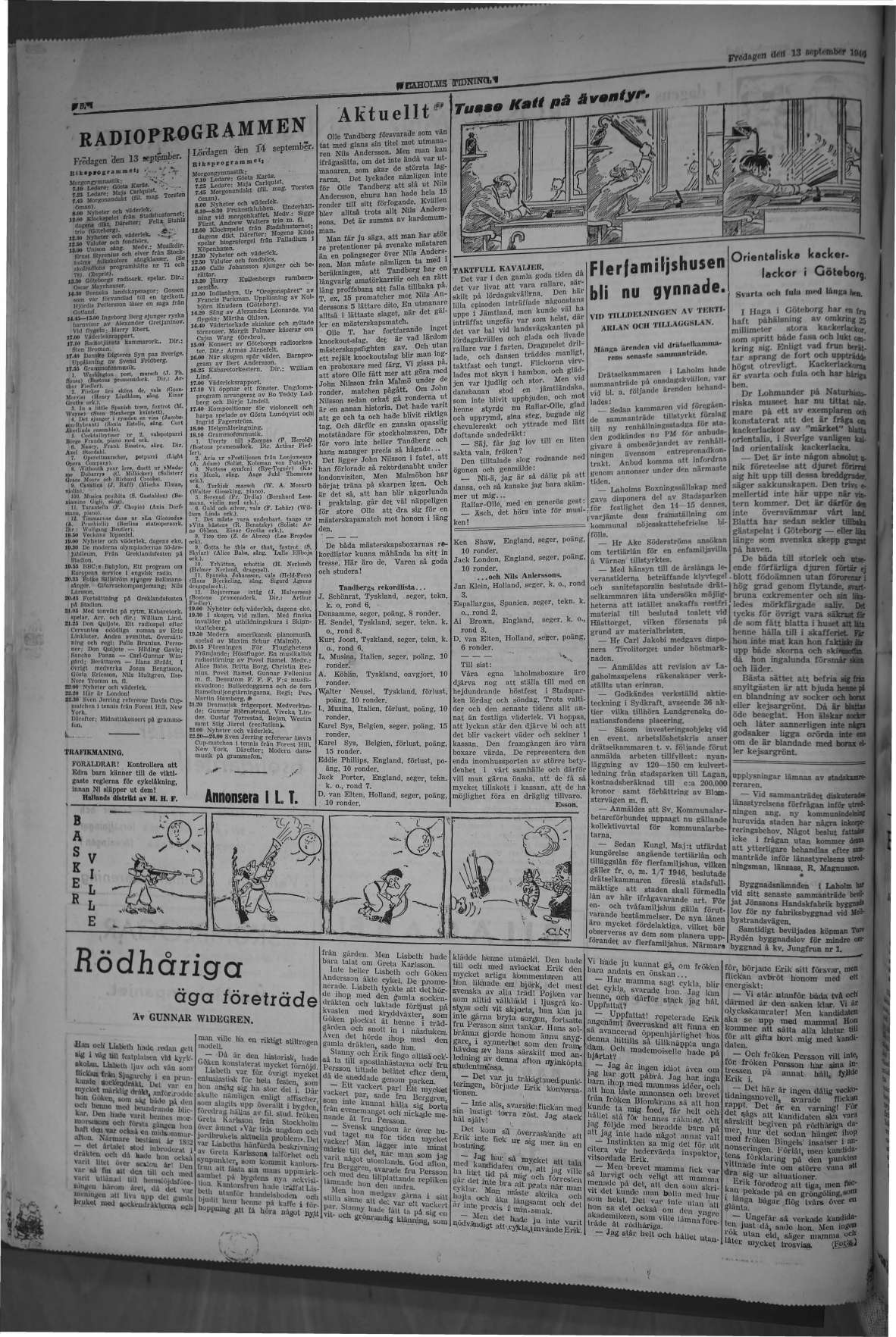 Laholms Tidning Fredag 13 september 1946, sida 8