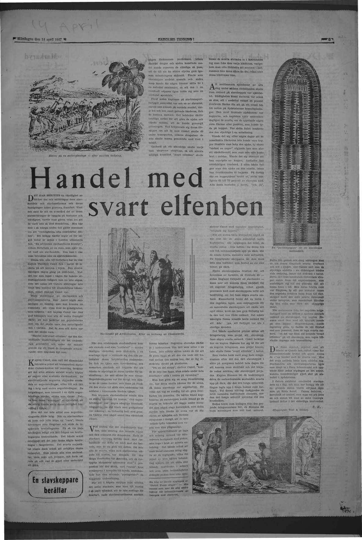 Laholms Tidning Måndag 14 april 1947, sida 5