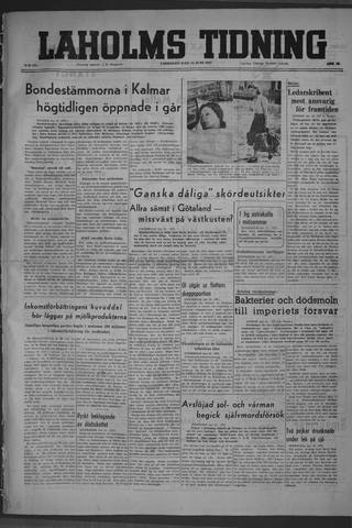 Förstasidan, Lördag 14 juni 1947