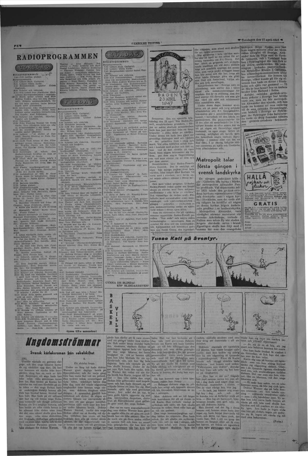 Laholms Tidning Torsdag 17 april 1947, sida 6