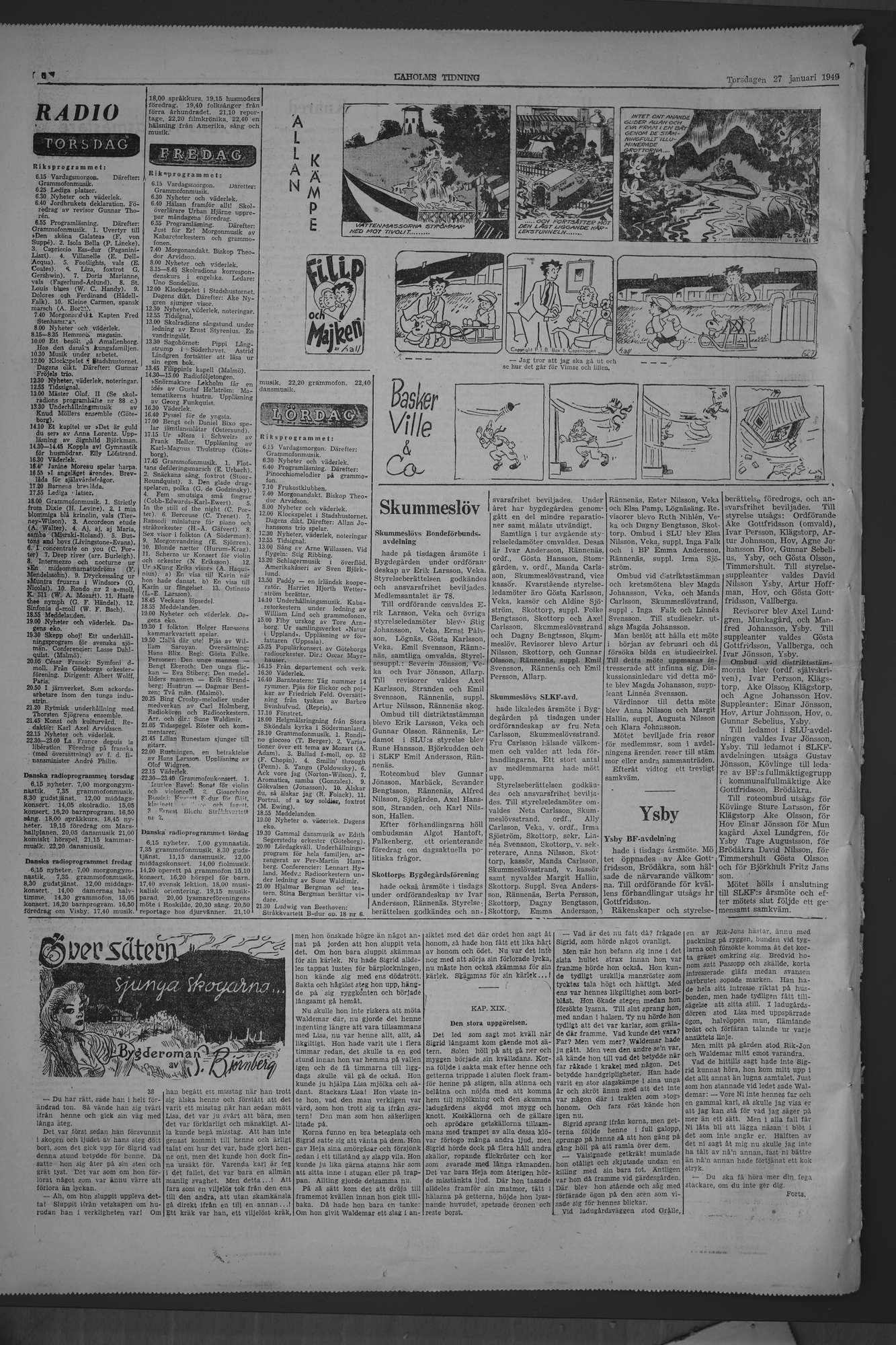 Laholms Tidning Torsdag 27 januari 1949, sida 6