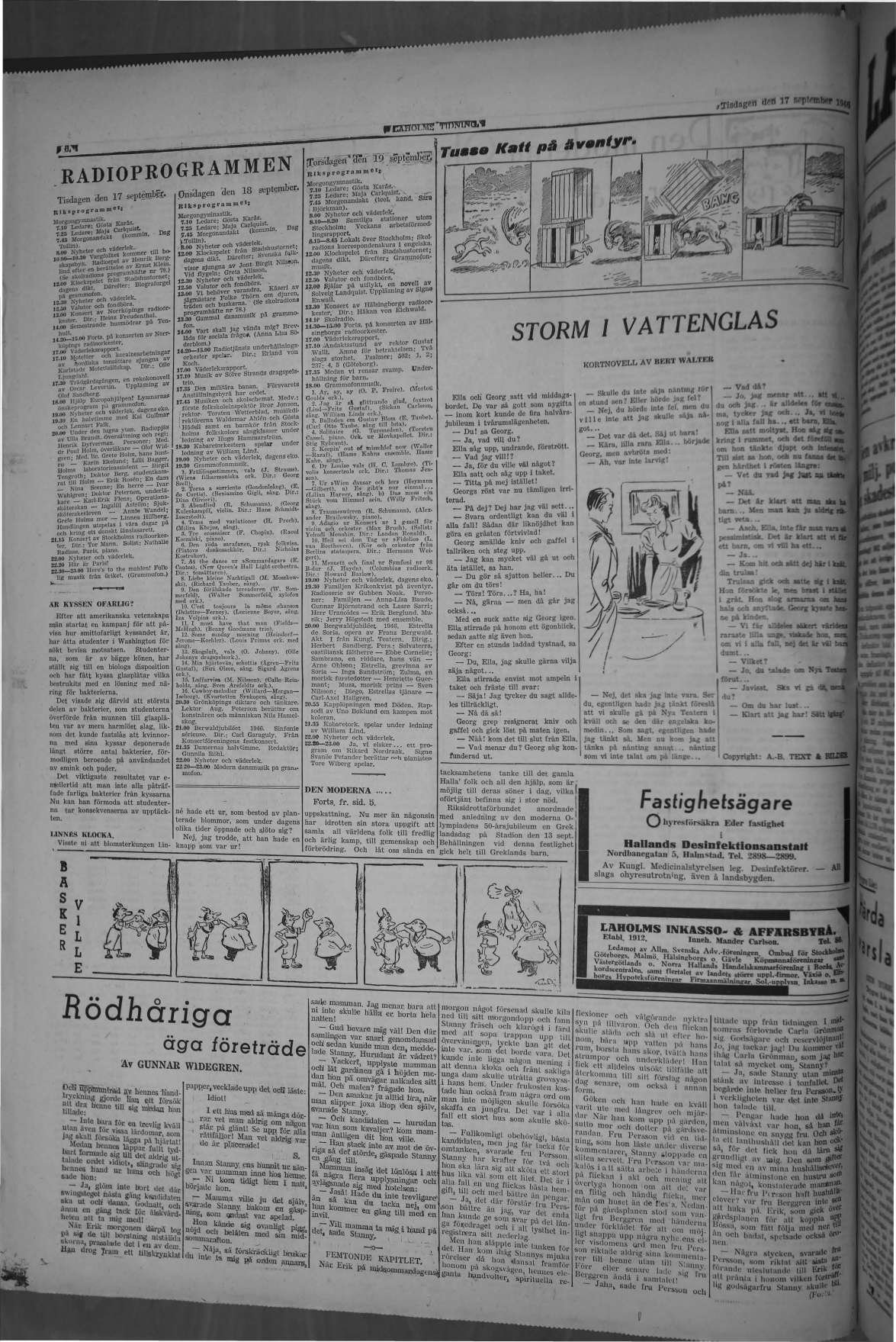 Laholms Tidning Tisdag 17 september 1946, sida 6