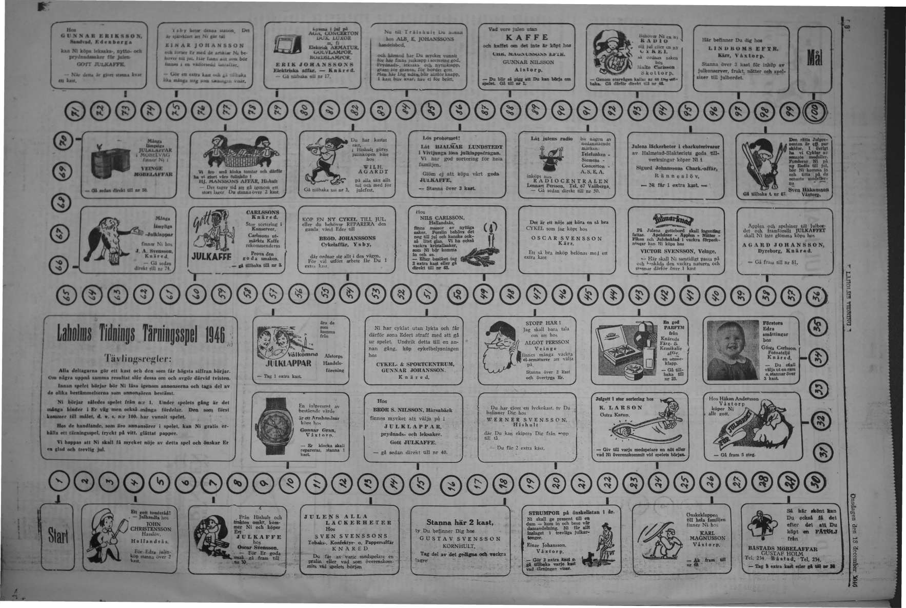 Laholms Tidning Onsdag 18 december 1946, sida 8