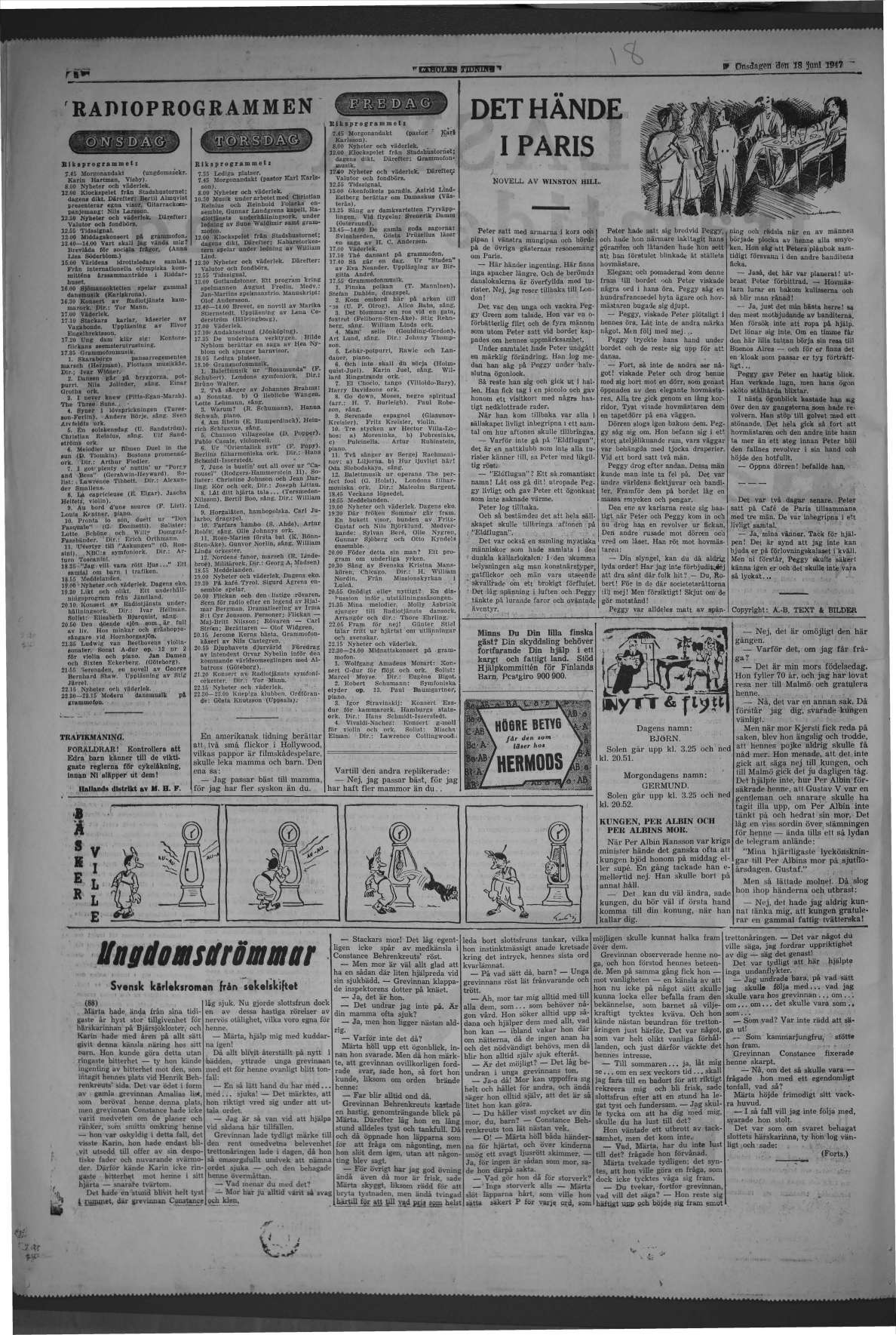 Laholms Tidning Onsdag 18 juni 1947, sida 6