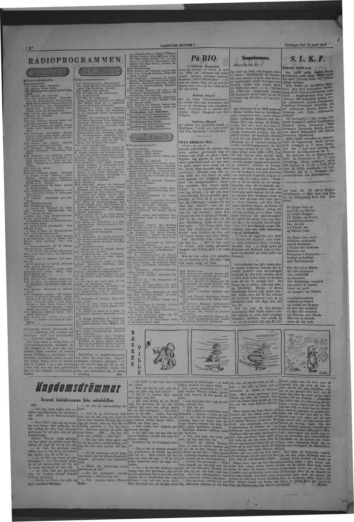 Laholms Tidning Lördag 19 april 1947, sida 8