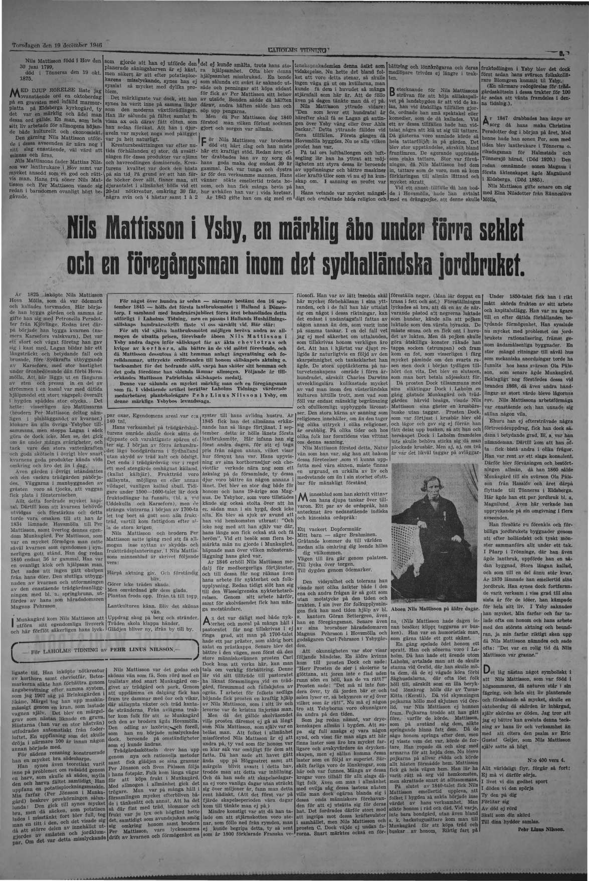 Laholms Tidning Torsdag 19 december 1946, sida 5