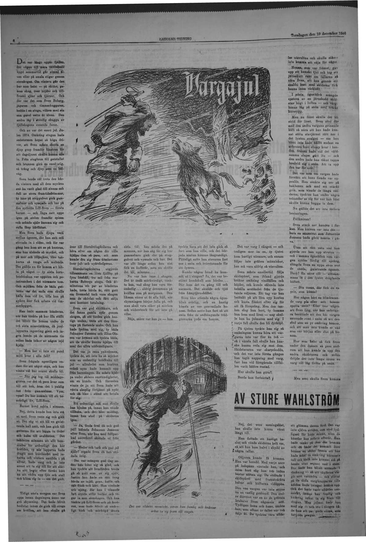 Laholms Tidning Torsdag 19 december 1946, sida 6