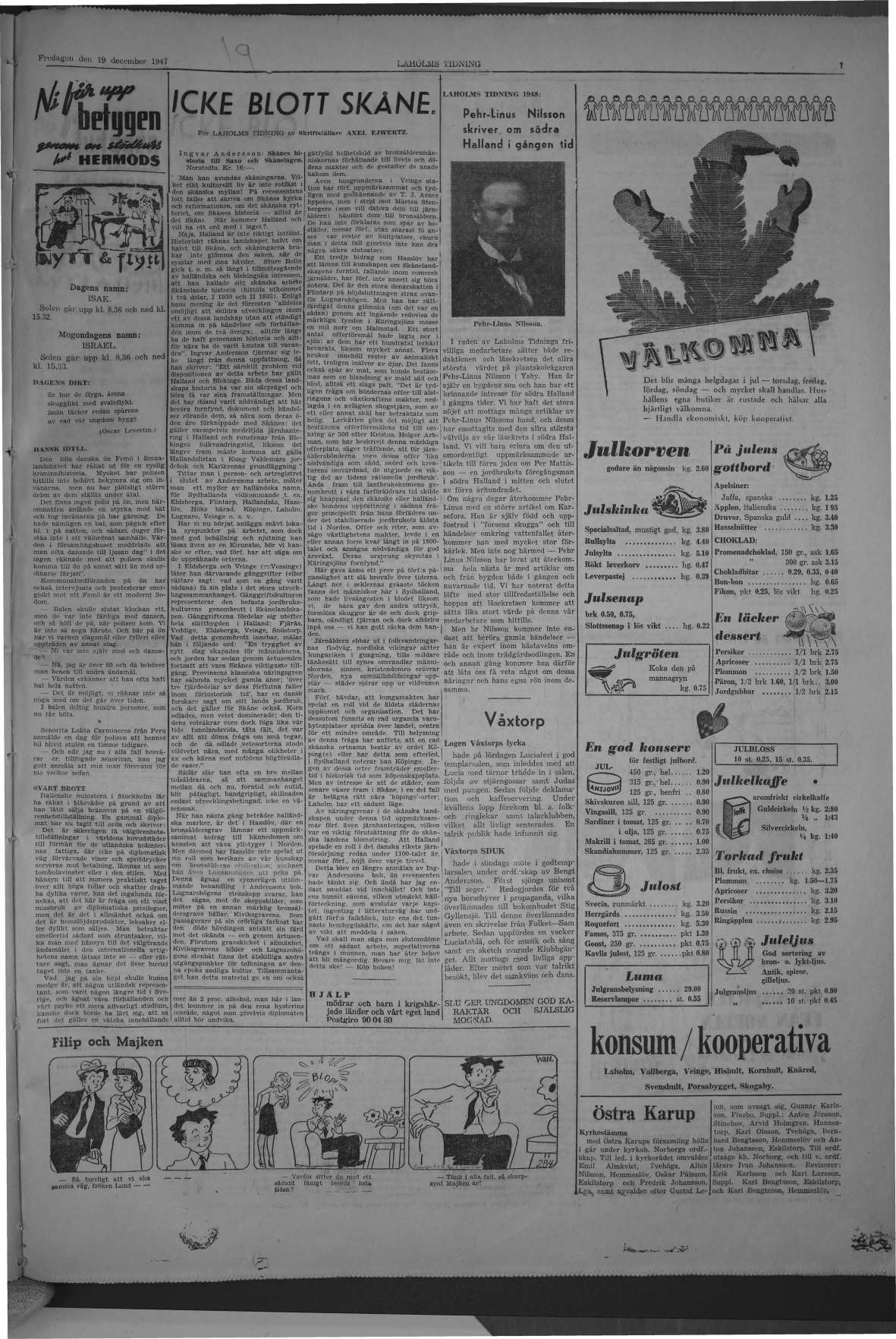 Laholms Tidning Fredag 19 december 1947, sida 7