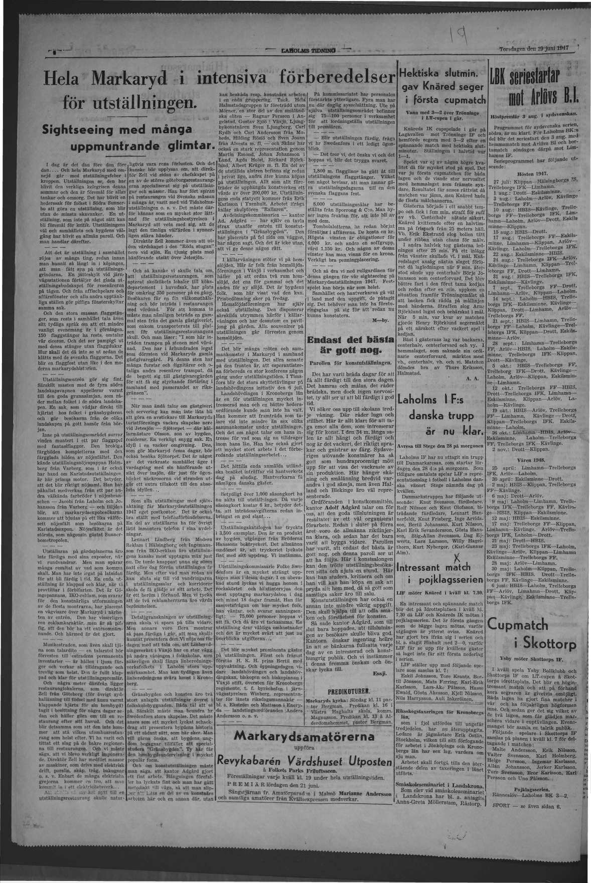 Laholms Tidning Torsdag 19 juni 1947, sida 4