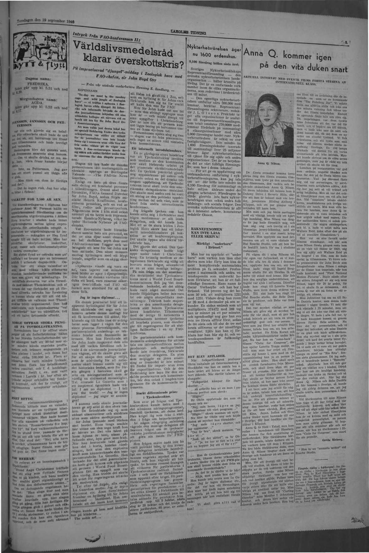 Laholms Tidning Torsdag 19 september 1946, sida 5