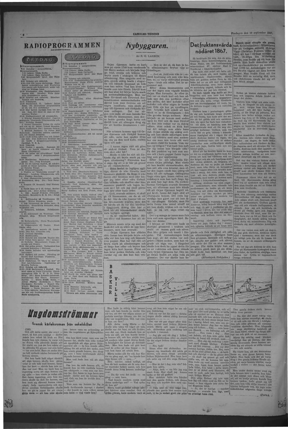 Laholms Tidning Fredag 19 september 1947, sida 6
