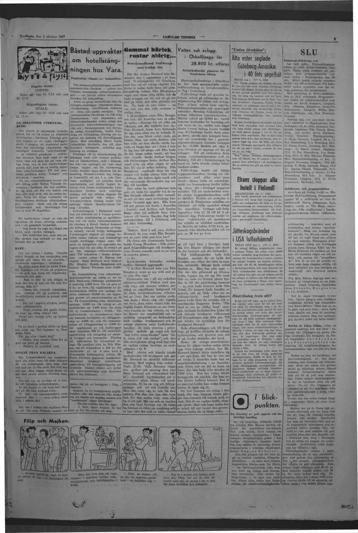 Laholms Tidning Torsdag 2 oktober 1947, sida 5