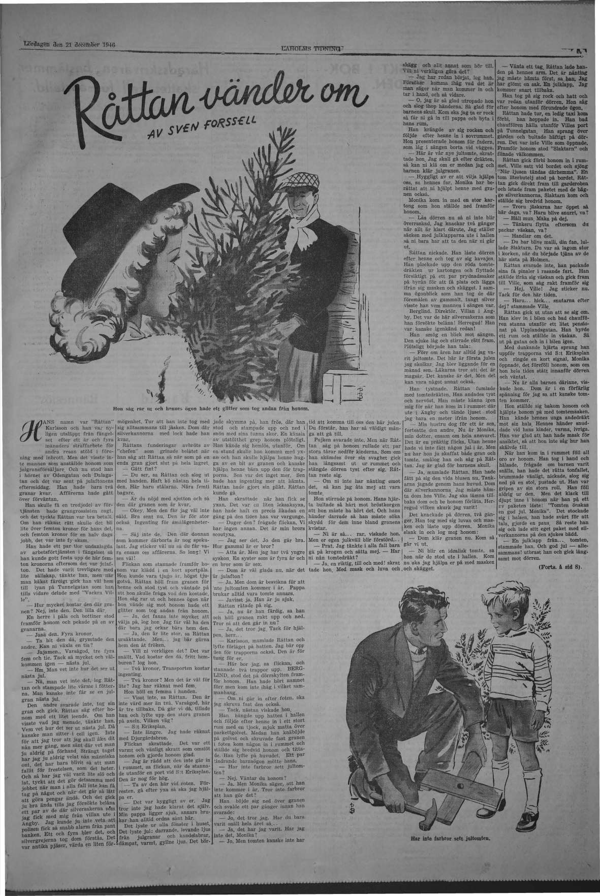Laholms Tidning Lördag 21 december 1946, sida 5