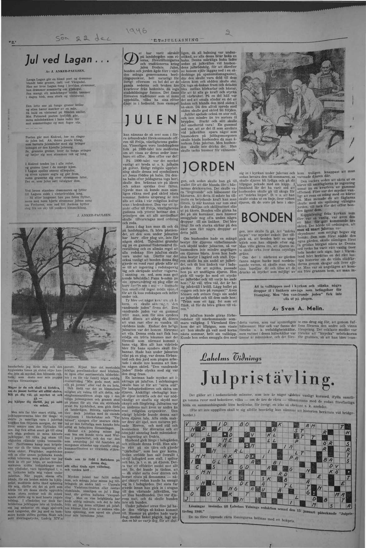 Laholms Tidning Söndag 22 december 1946, sida 2