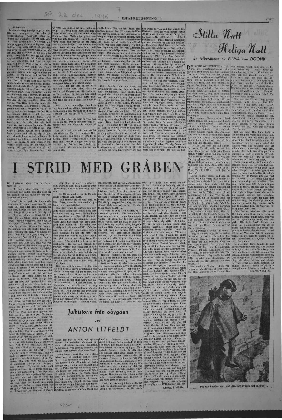 Laholms Tidning Söndag 22 december 1946, sida 7