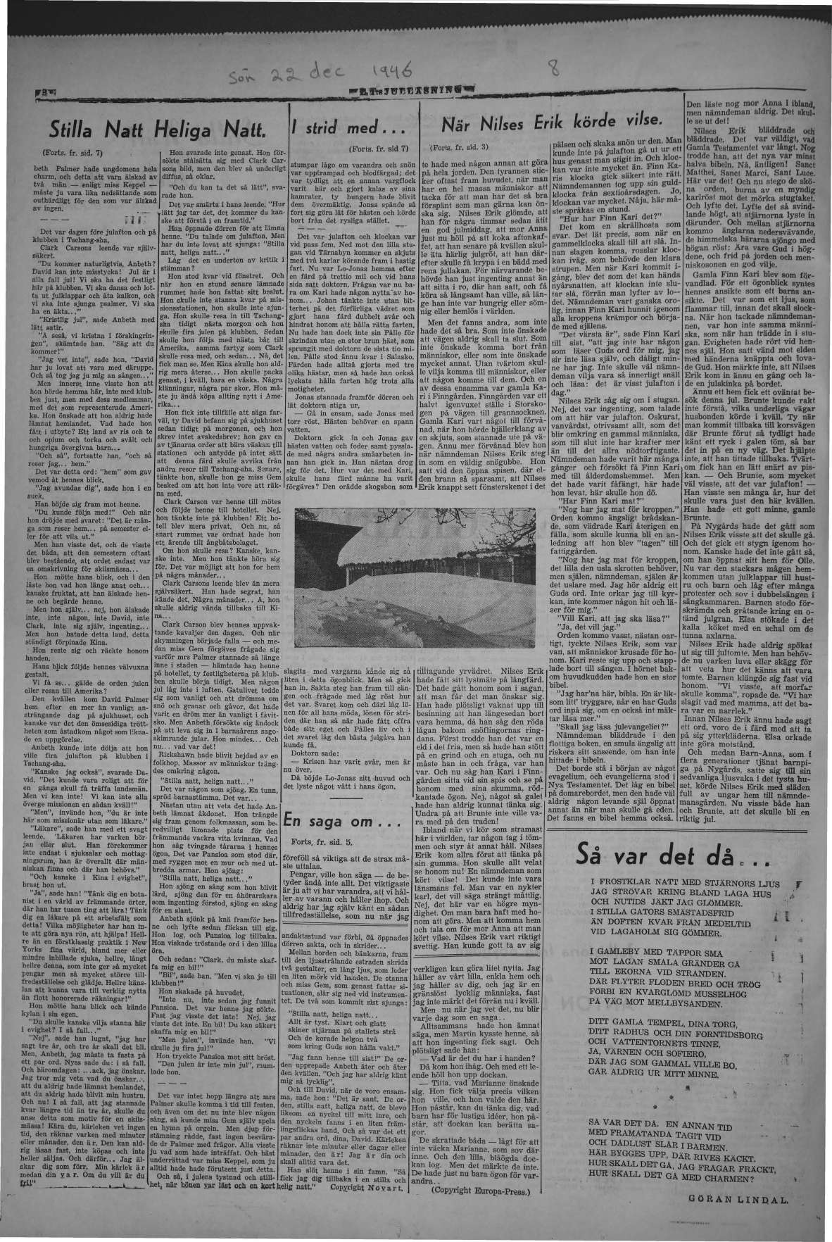 Laholms Tidning Söndag 22 december 1946, sida 8