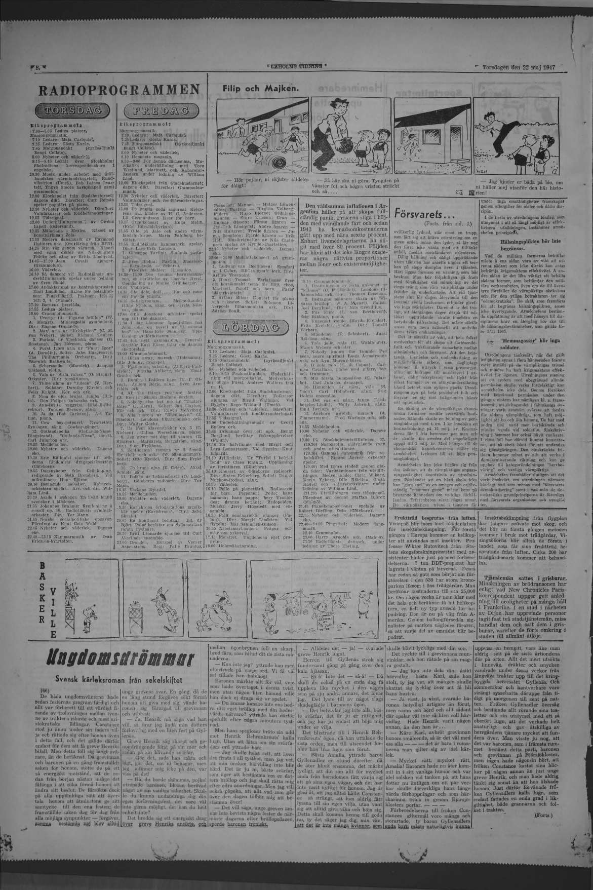 Laholms Tidning Torsdag 22 maj 1947, sida 8