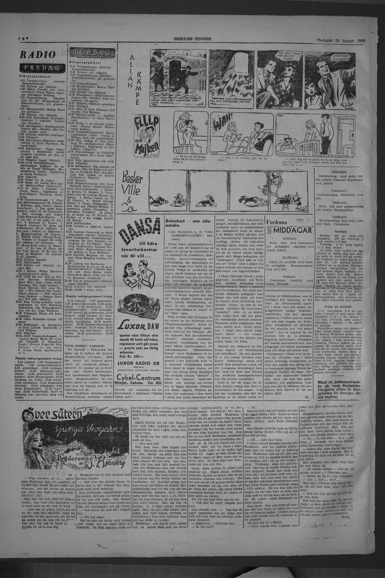 Laholms Tidning Fredag 28 januari 1949, sida 6