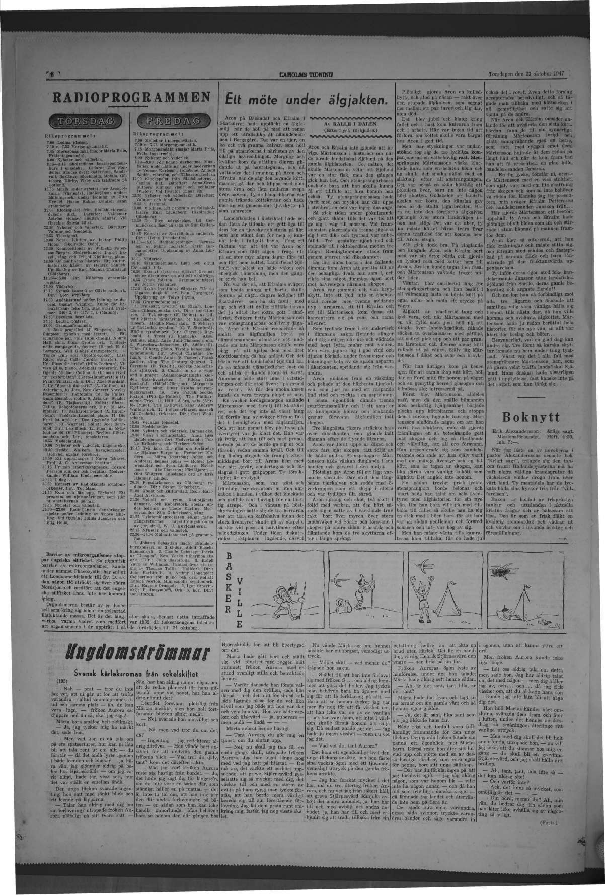 Laholms Tidning Torsdag 23 oktober 1947, sida 6