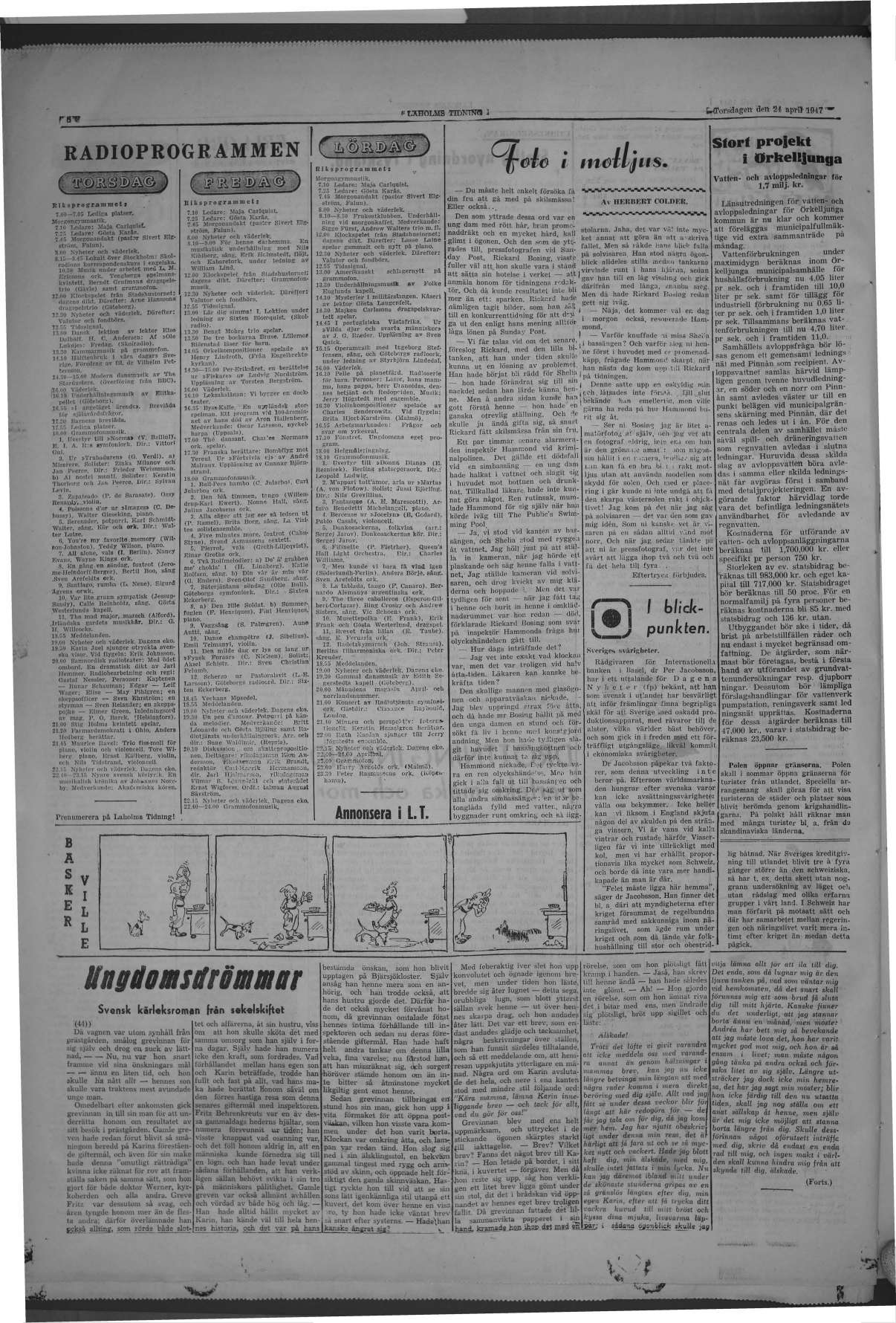 Laholms Tidning Torsdag 24 april 1947, sida 6