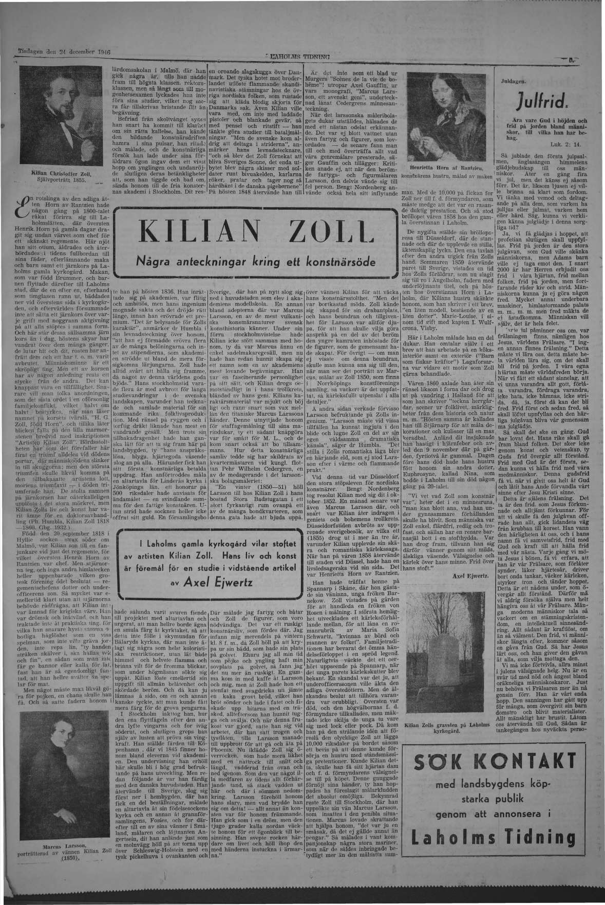 Laholms Tidning Tisdag 24 december 1946, sida 5
