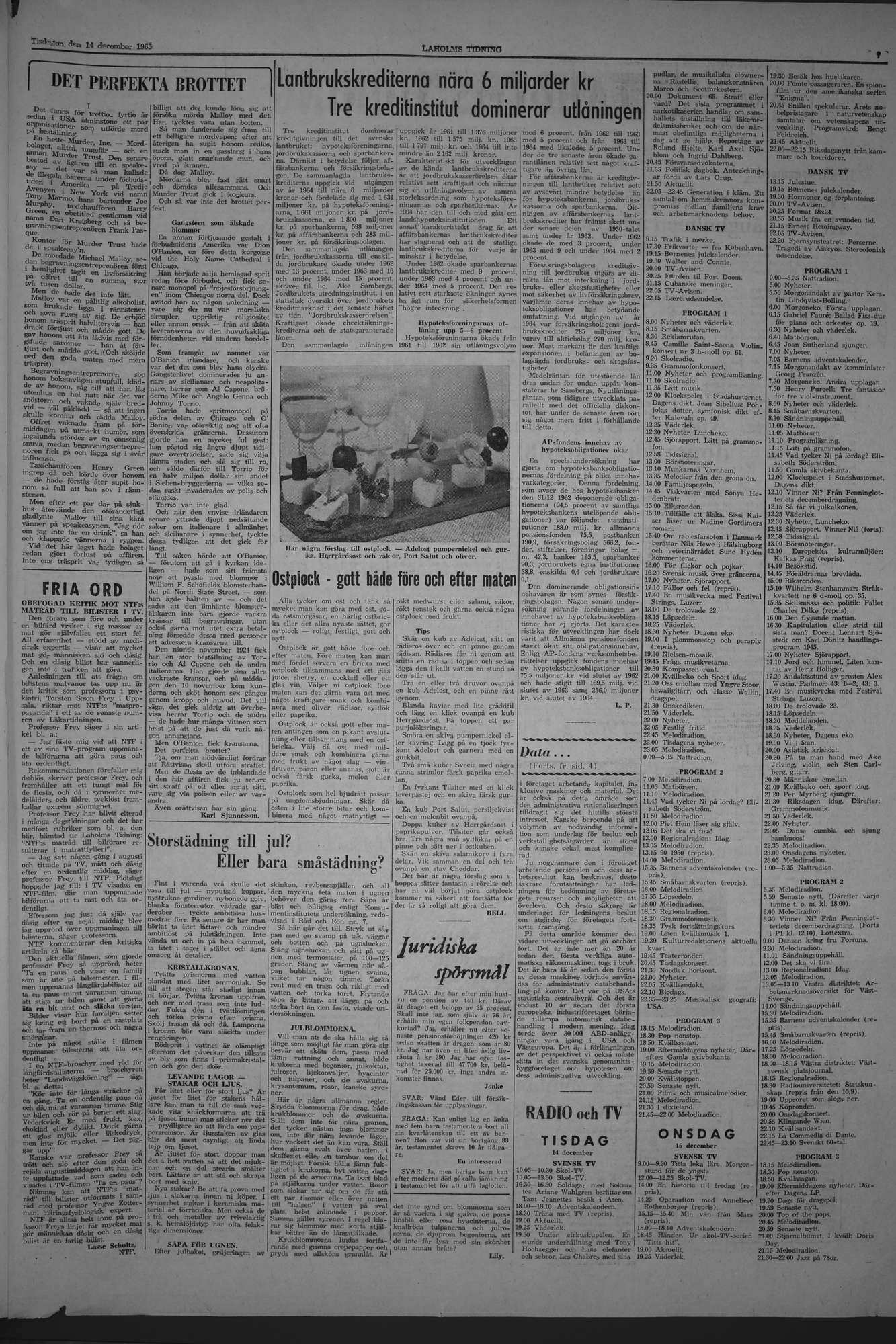 Laholms Tidning Tisdag 14 december 1965, sida 7