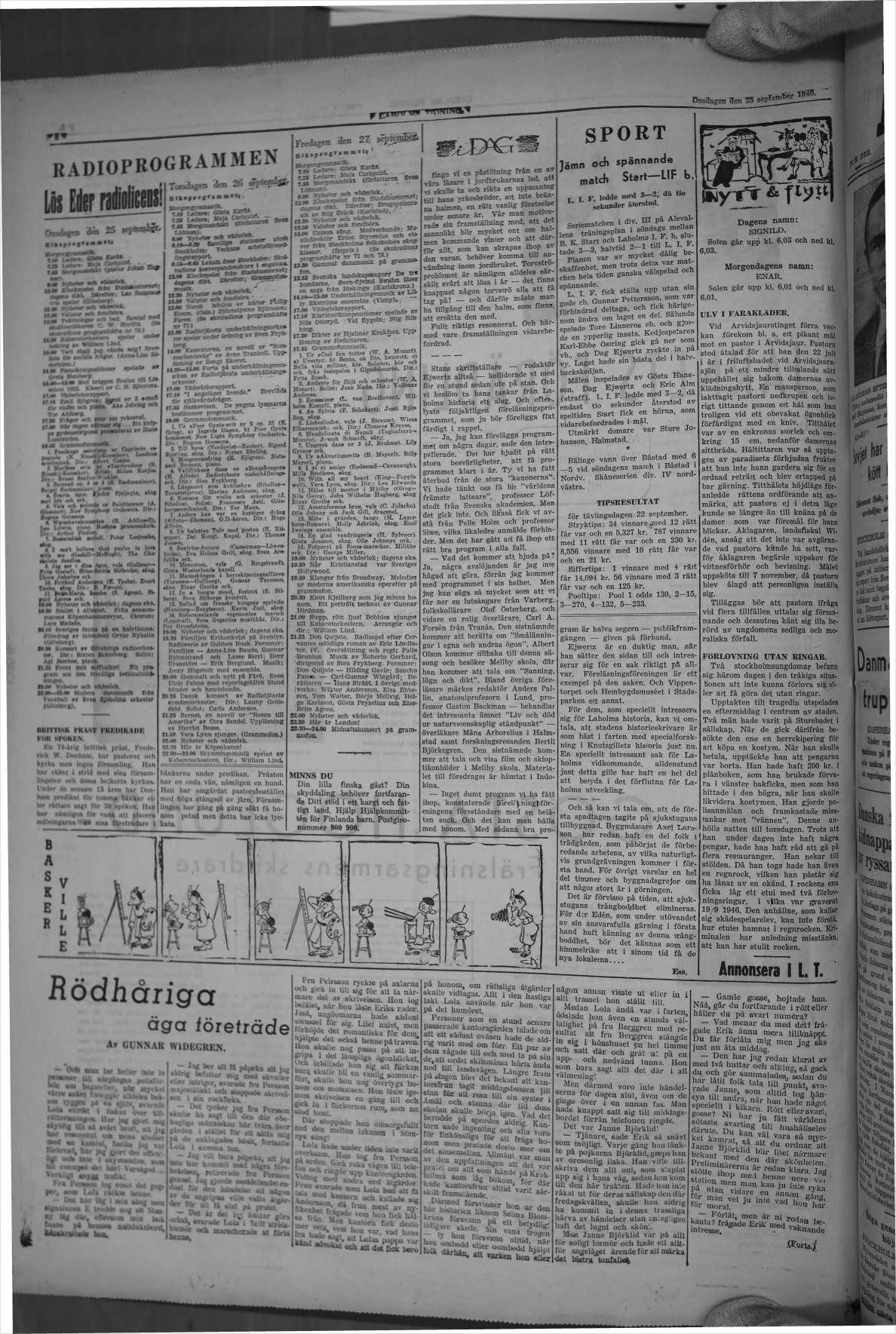 Laholms Tidning Onsdag 25 september 1946, sida 6