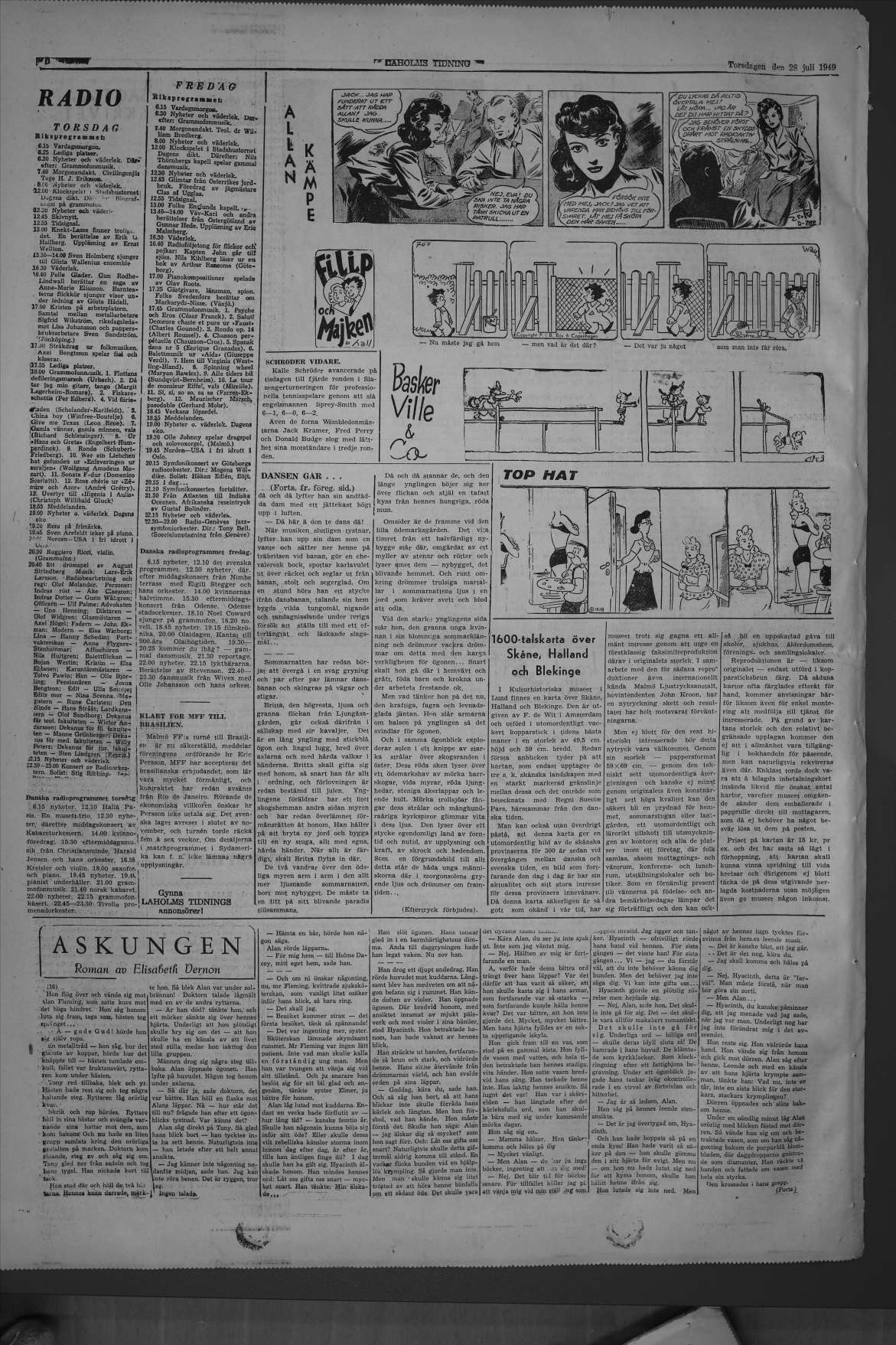 Laholms Tidning Torsdag 28 juli 1949, sida 6
