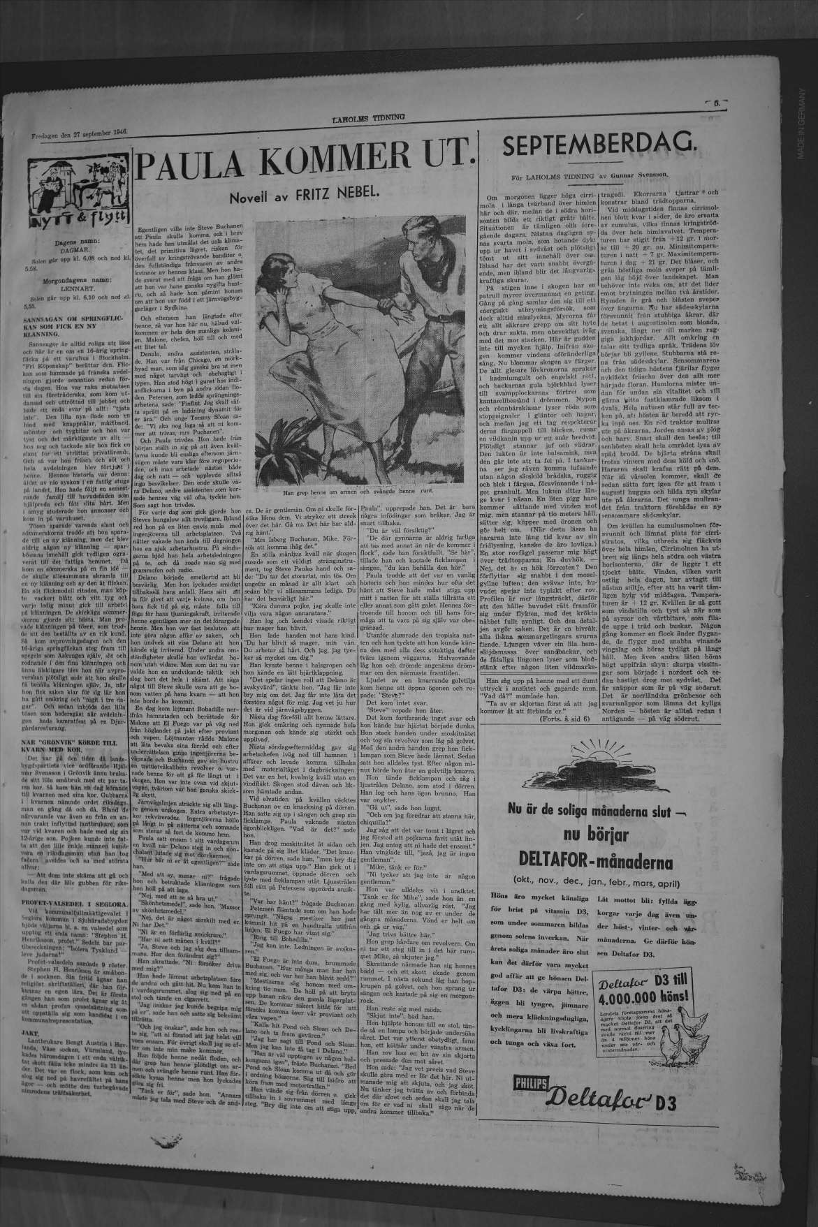 Laholms Tidning Fredag 27 september 1946, sida 5