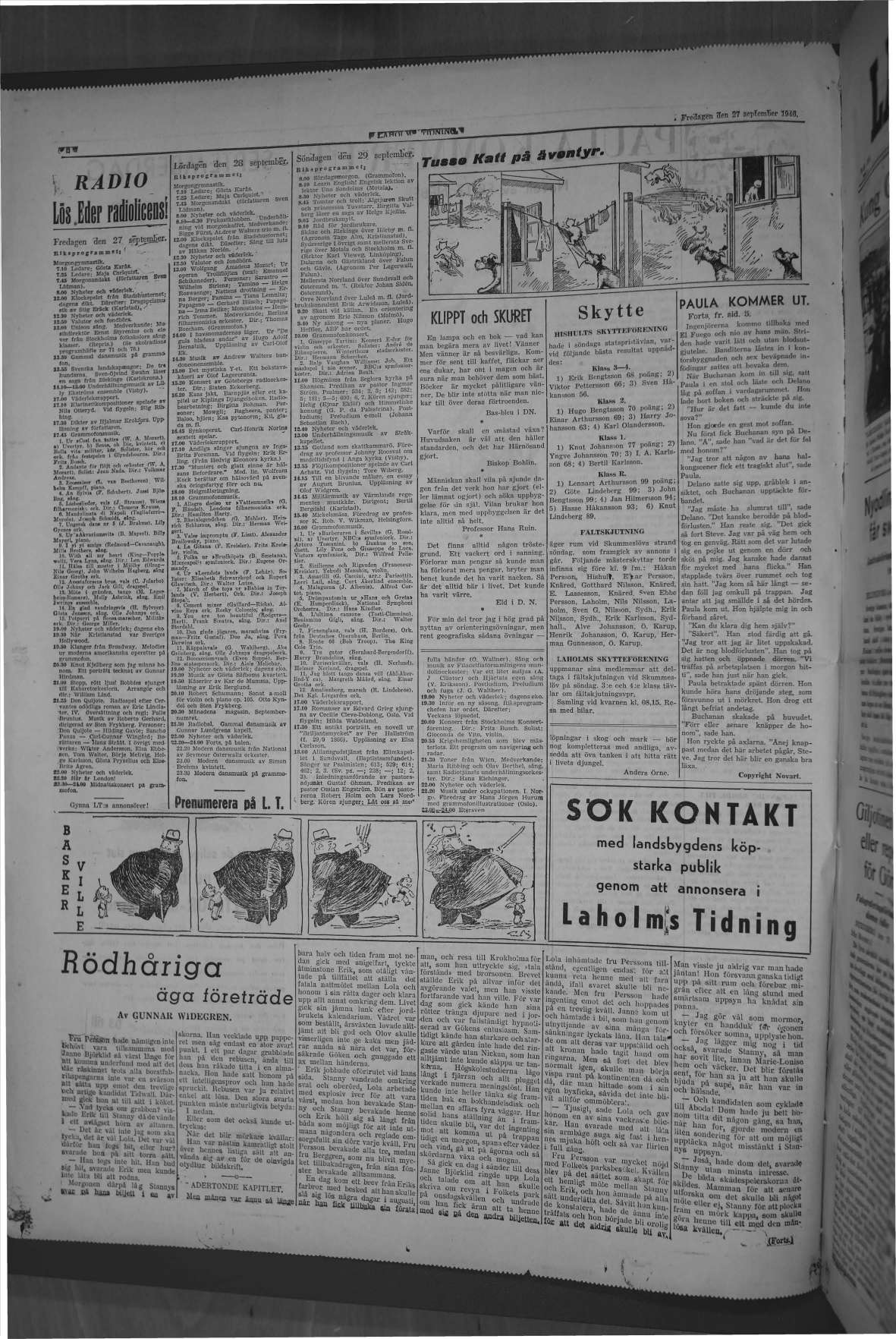 Laholms Tidning Fredag 27 september 1946, sida 6