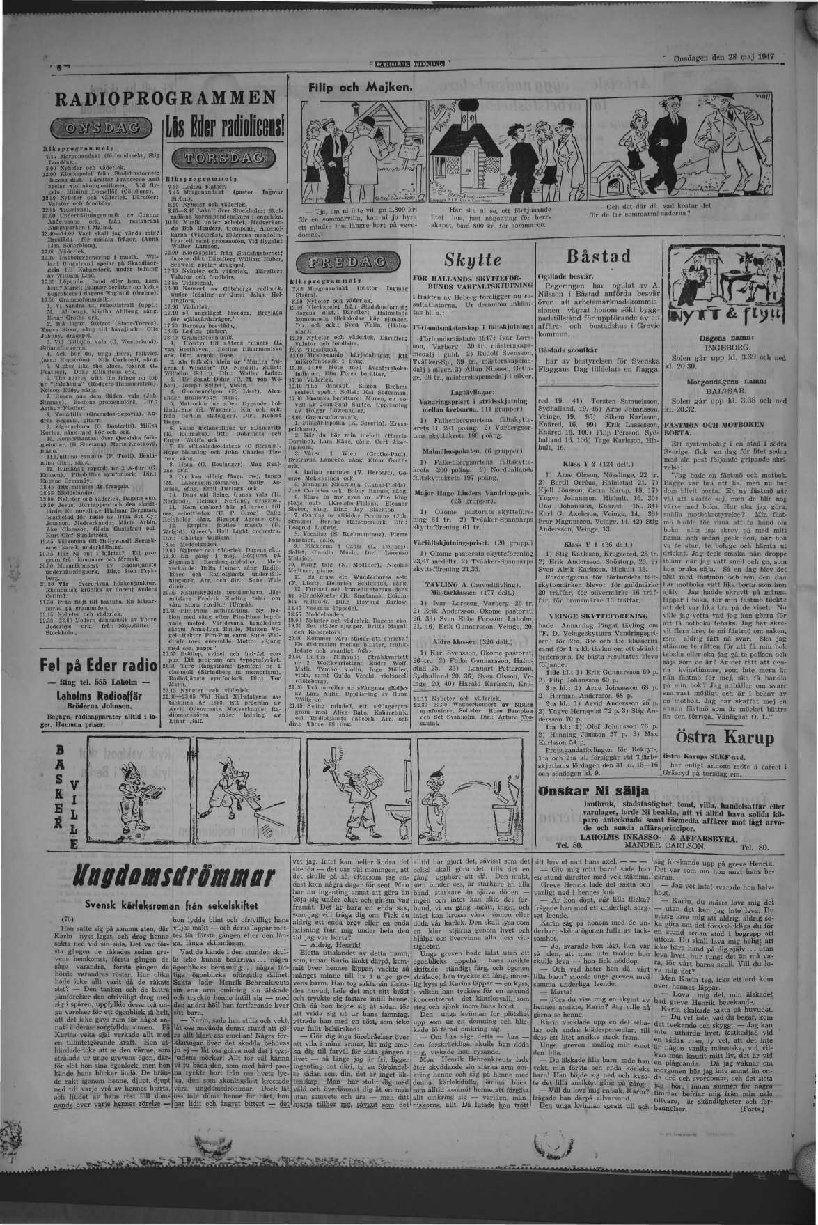 Laholms Tidning Onsdag 28 maj 1947, sida 6