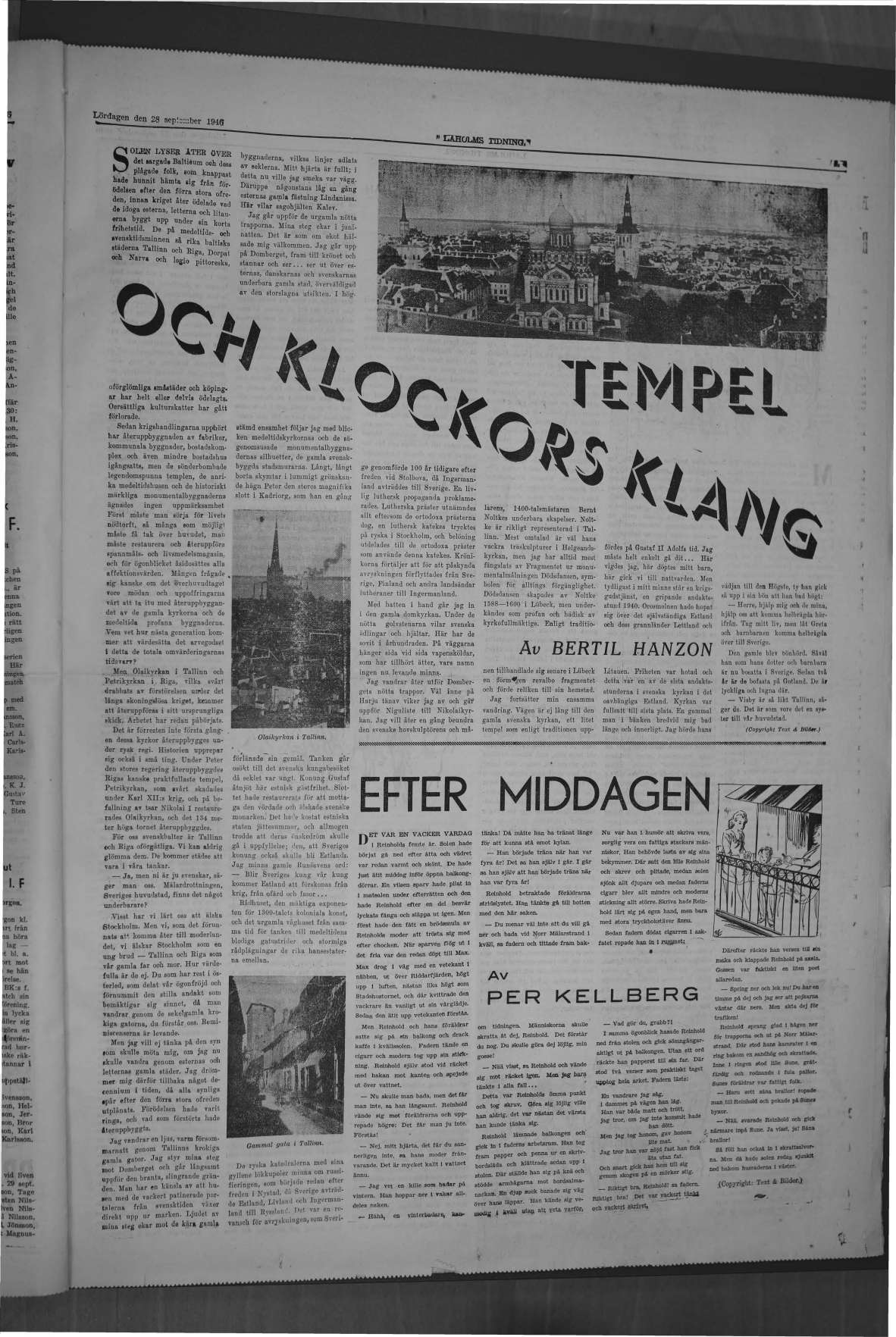 Laholms Tidning Lördag 28 september 1946, sida 5