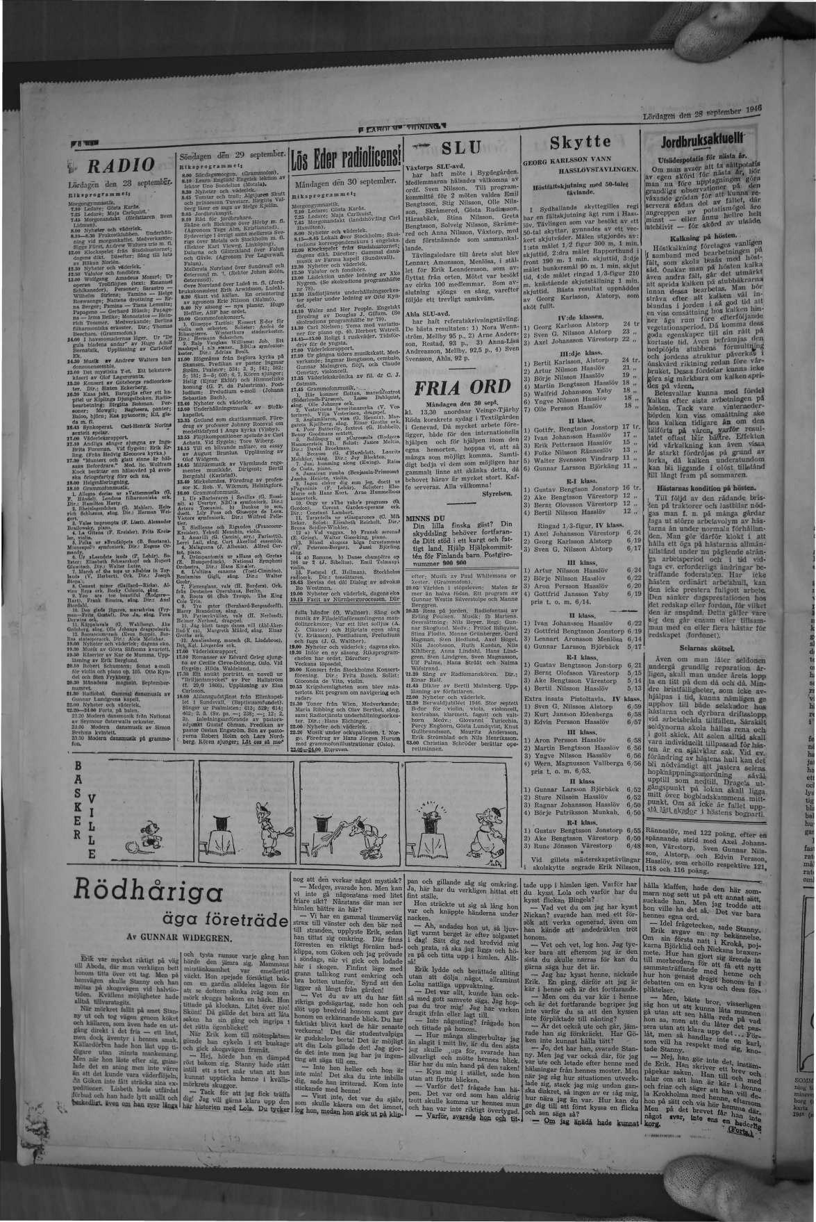Laholms Tidning Lördag 28 september 1946, sida 8