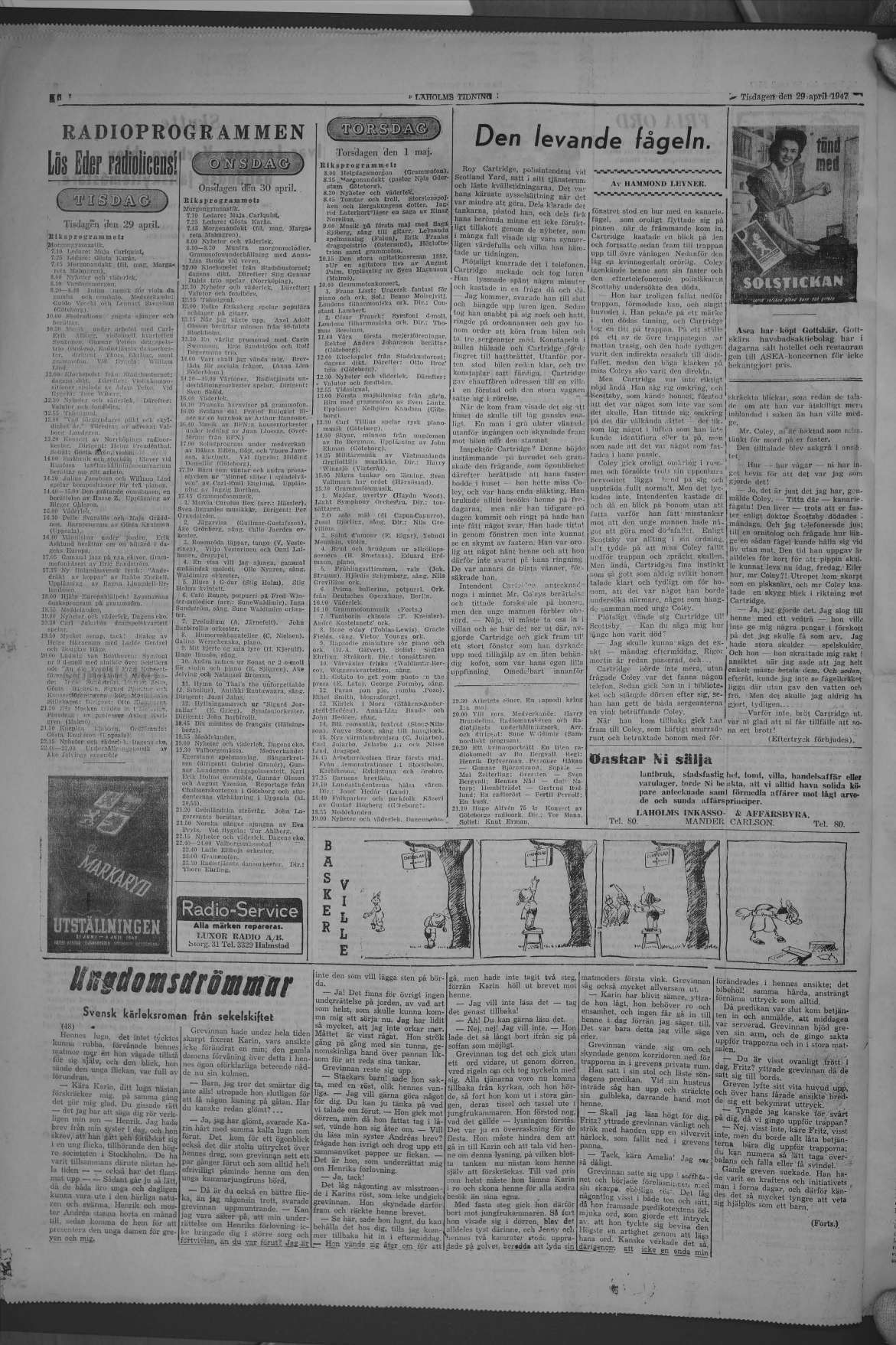 Laholms Tidning Tisdag 29 april 1947, sida 6