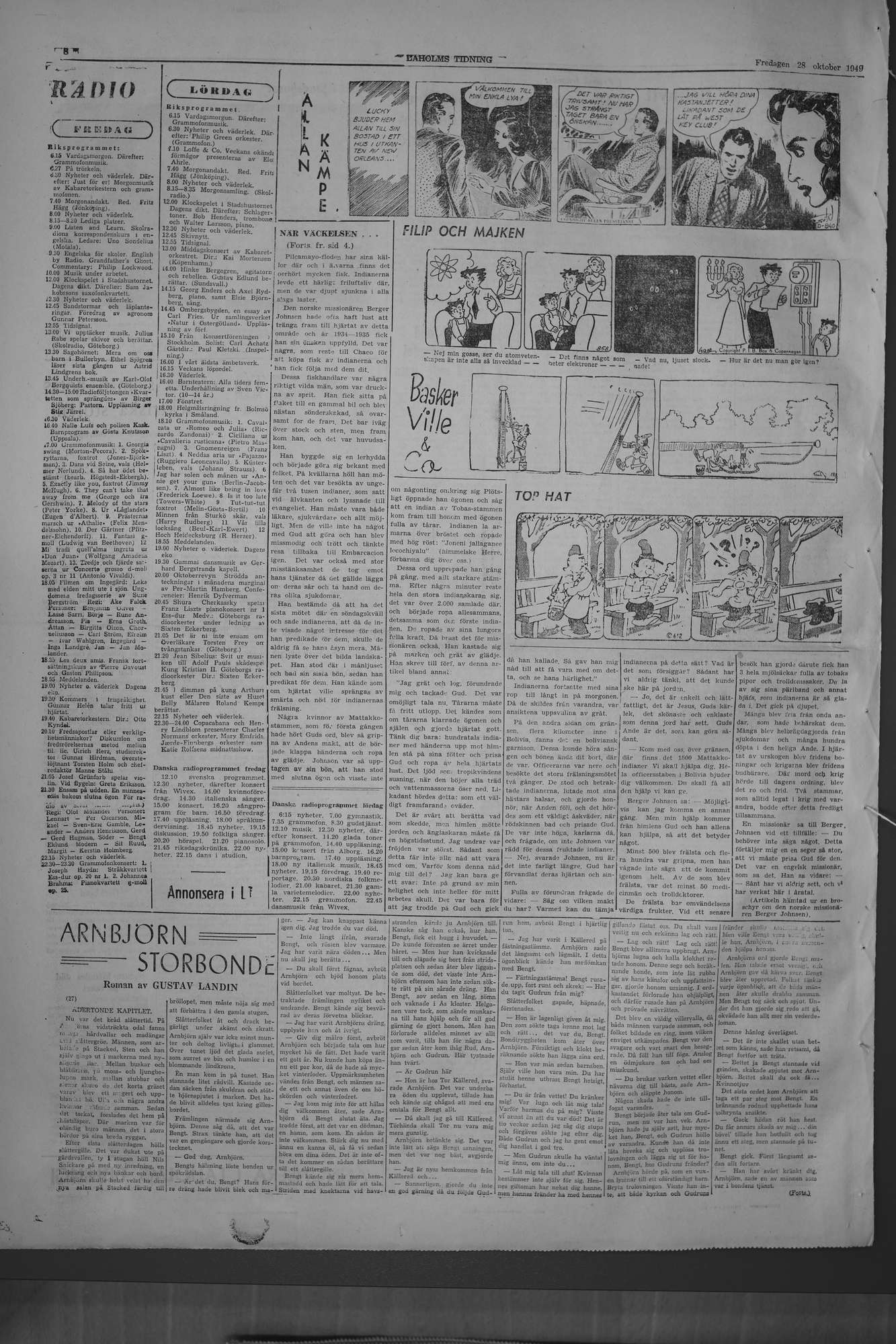 Laholms Tidning Fredag 28 oktober 1949, sida 8