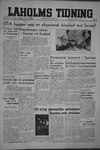 Förstasidan, Måndag 30 december 1946