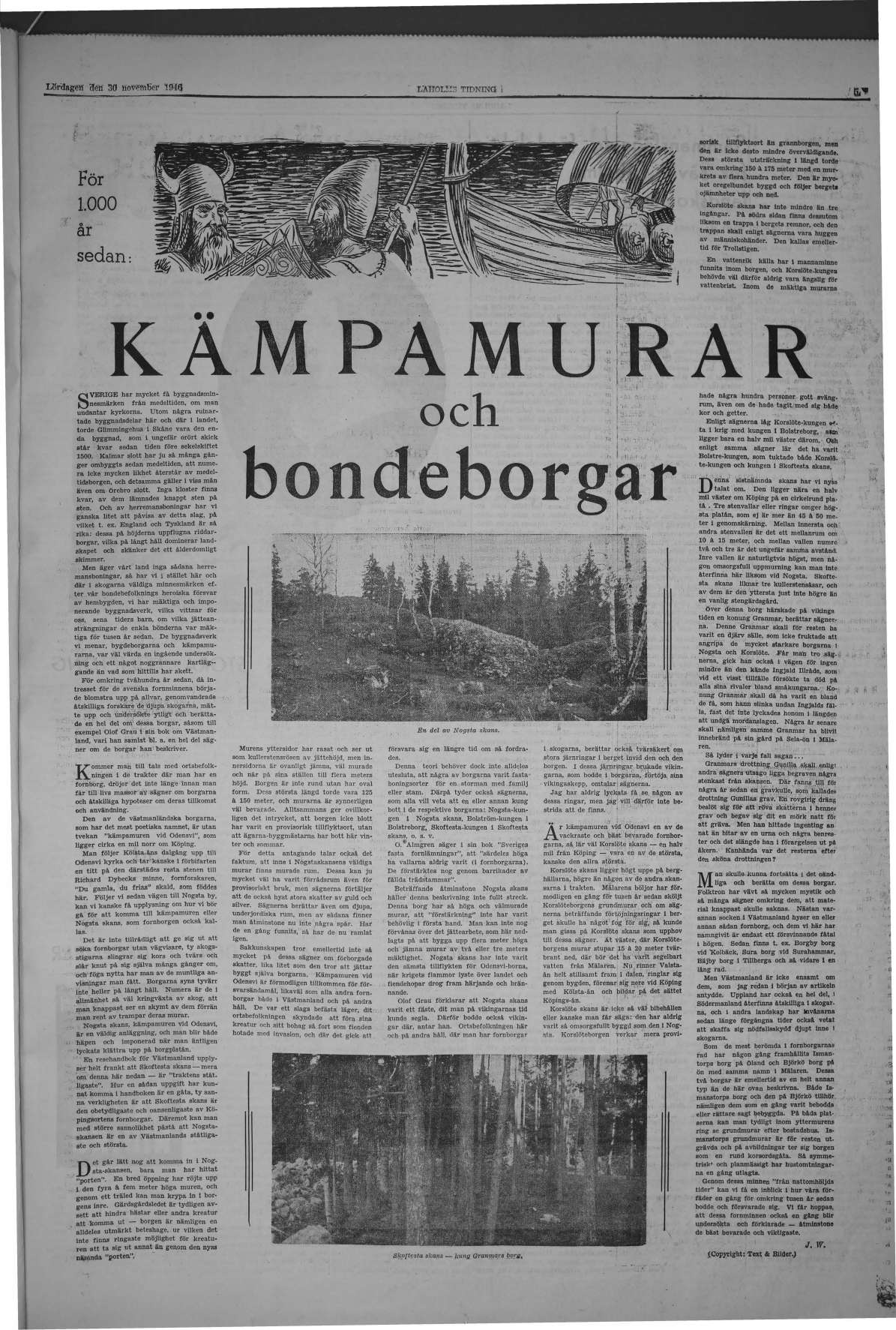 Laholms Tidning Lördag 30 november 1946, sida 5